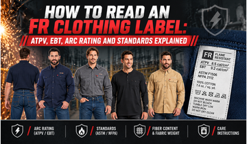 How to Read an FR Clothing Label: ATPV, EBT, Arc Rating and Standards Explained