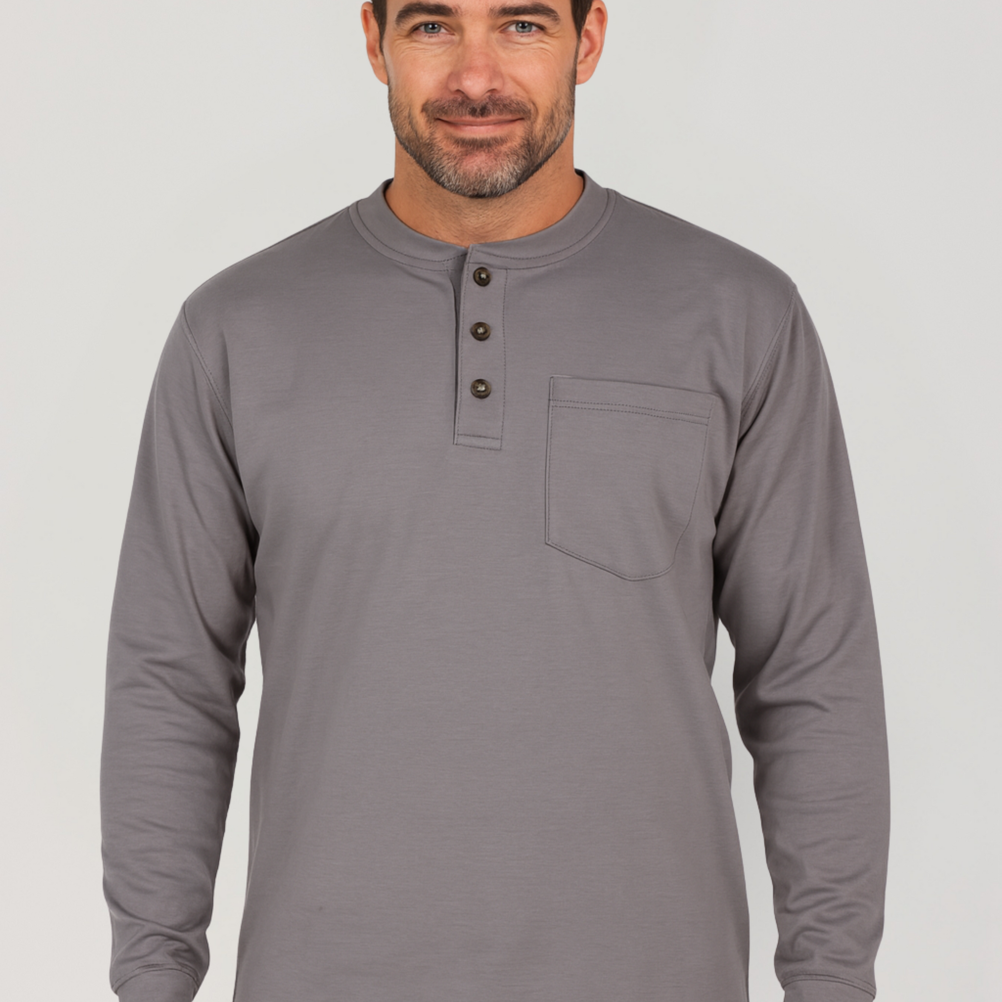 NKE FR HENLEY - GREY