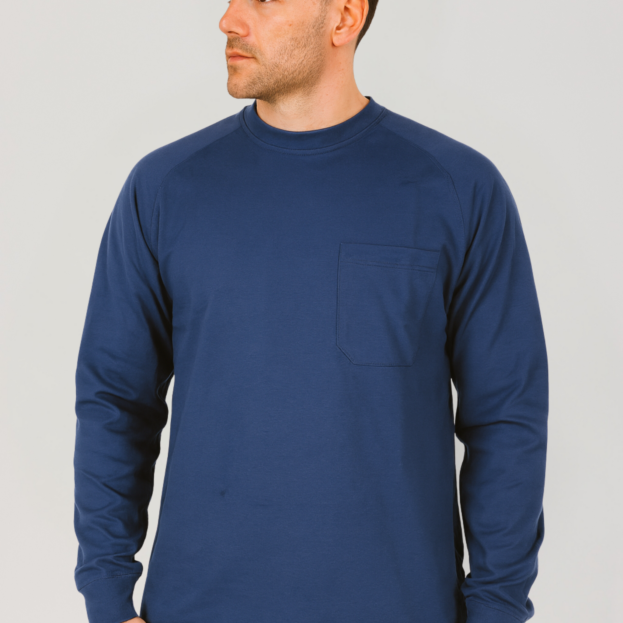 NKE FR LONG SLEEVE T-SHIRT - INDIGO