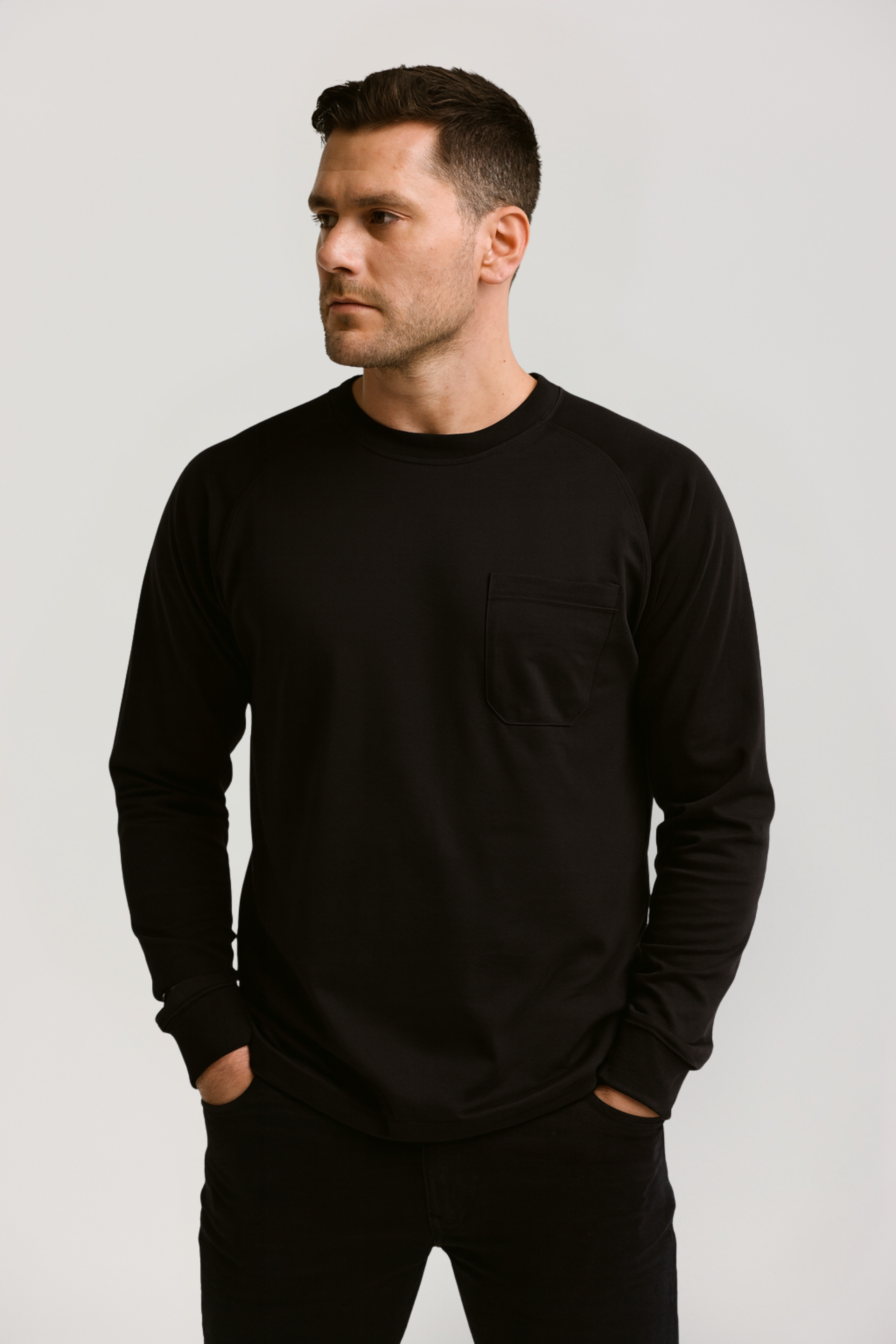 Black FR Long Sleeve T Shirts - Fire Resistant T Shirt