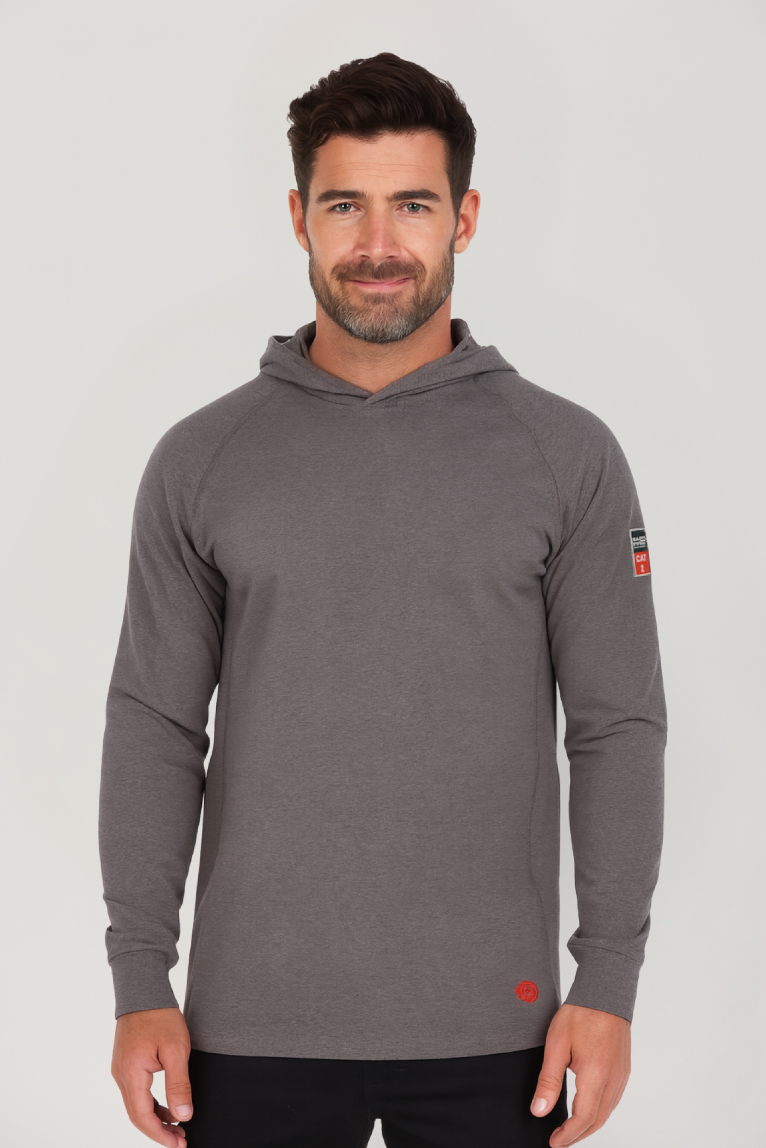 NKE FR LIGHTWEIGHT FLEX HOODIE - CHARCOAL GREY