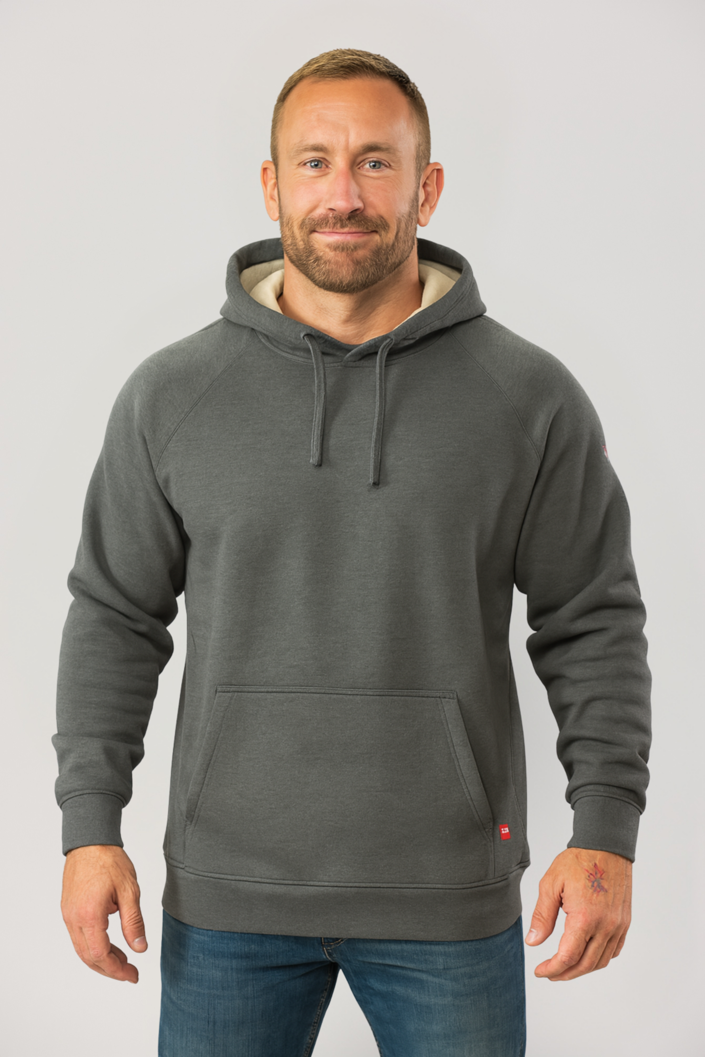 NKE FR PULLOVER - CHARCOAL GREY