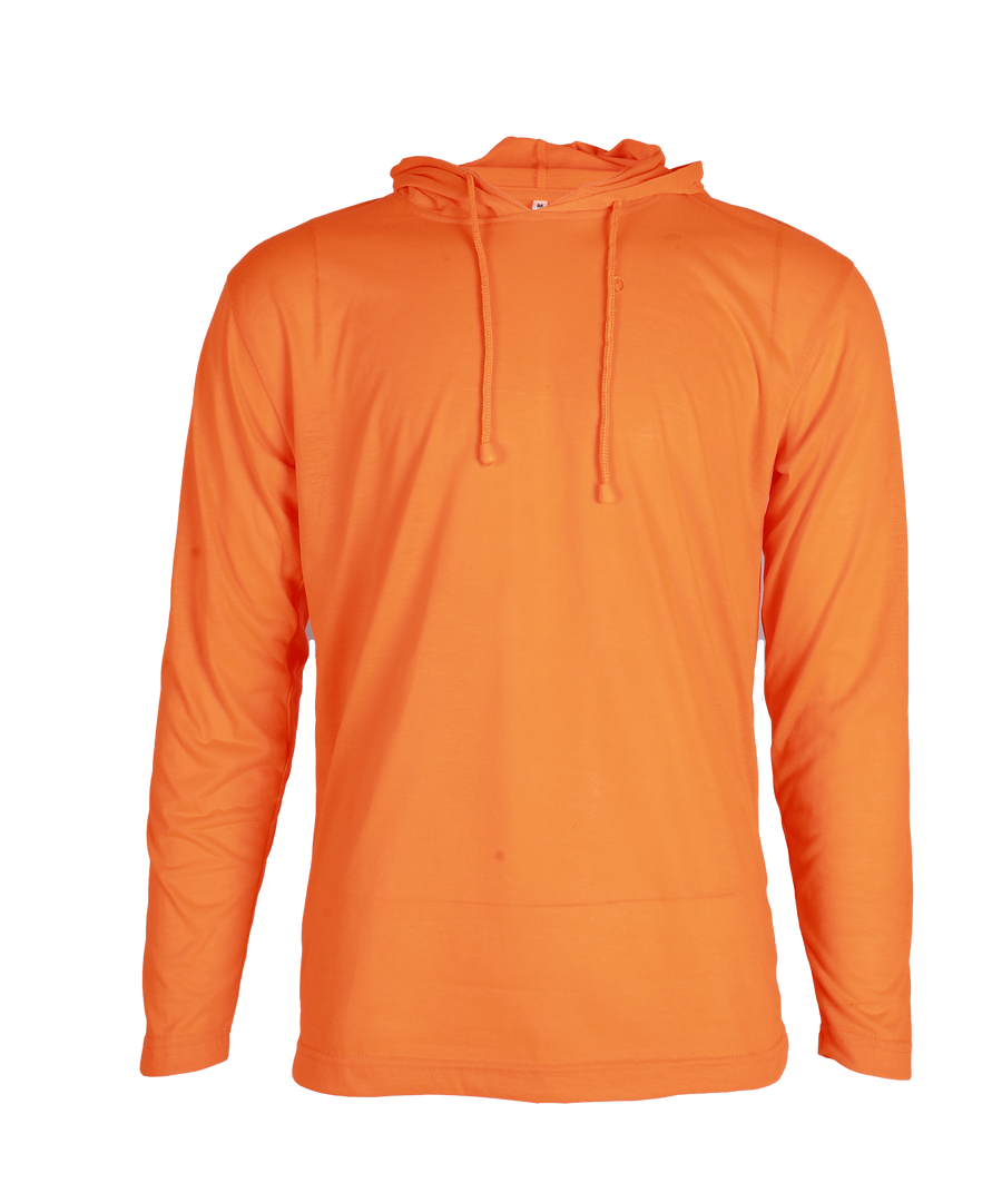NKE HI-VIS LIGHTWEIGHТ HOODED TEE - ORANGE