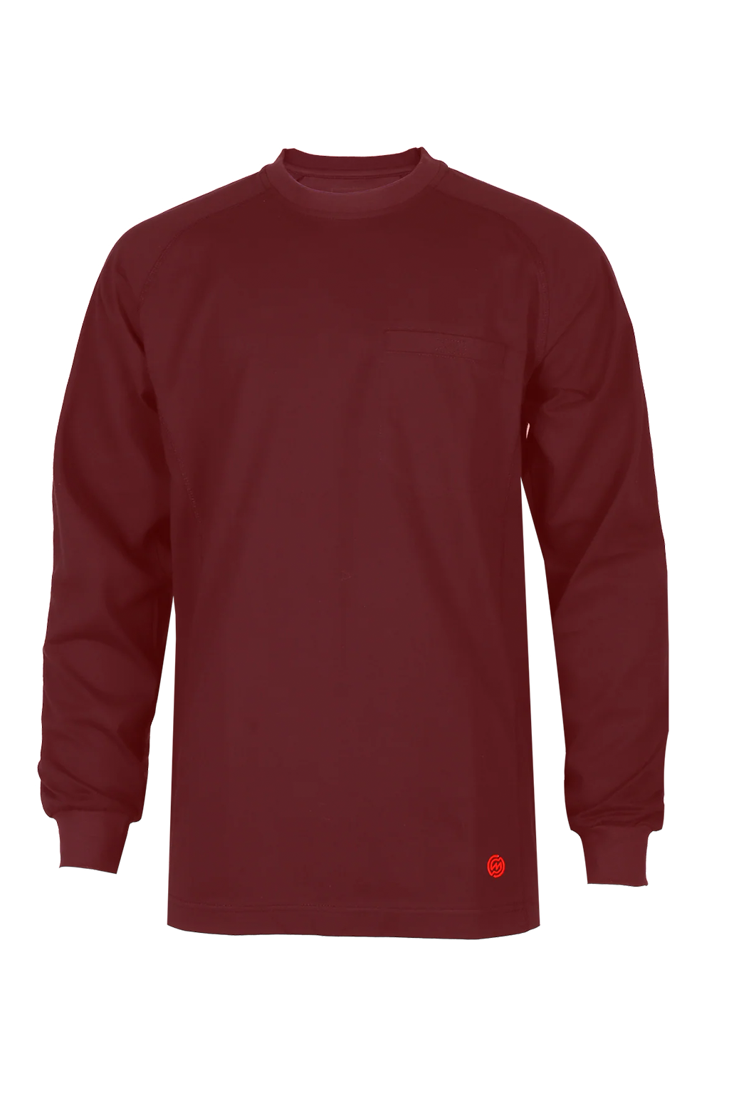 NKE FR LIGHTWEIGHT CREWNECK TEE - BURGUNDY