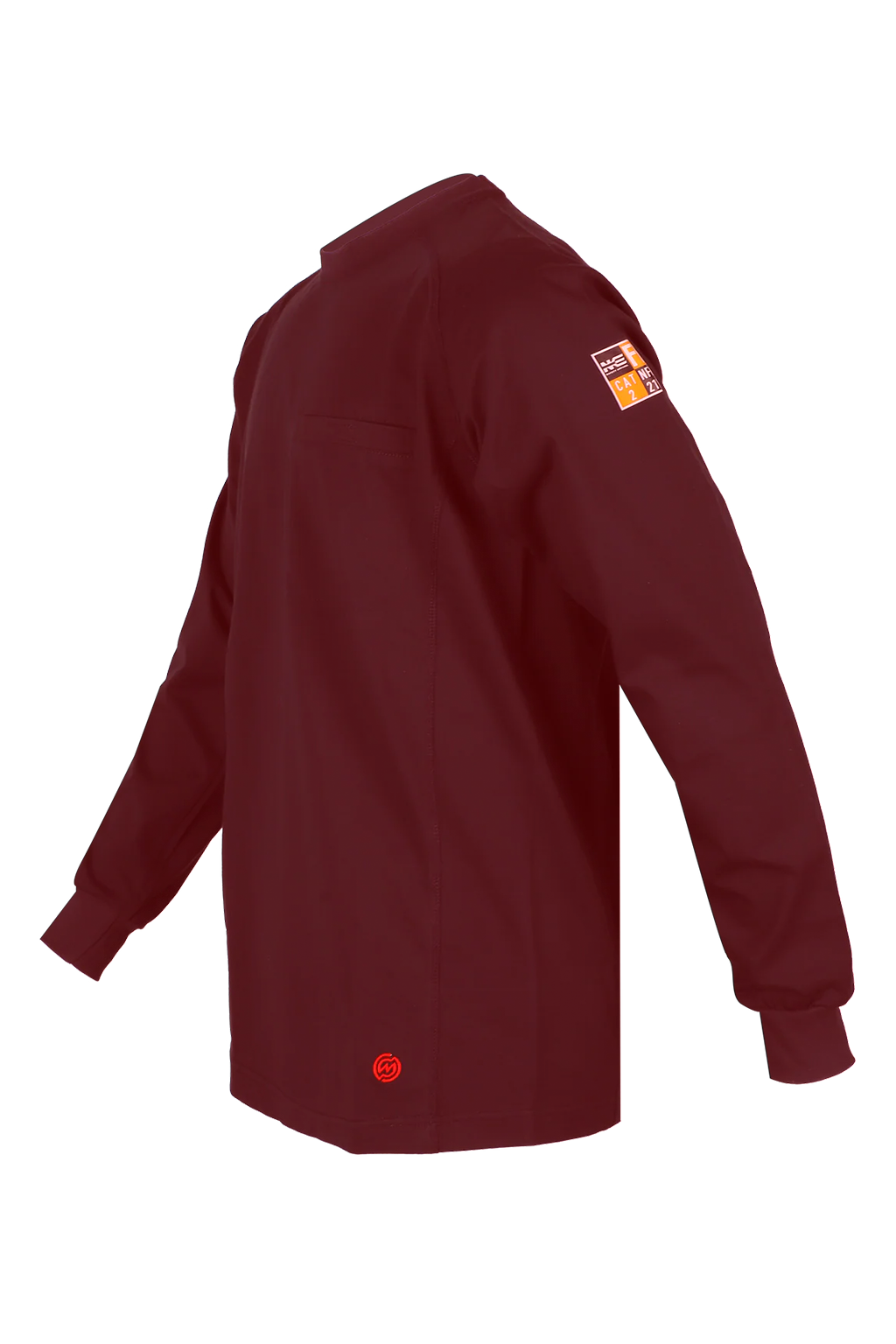 NKE FR LIGHTWEIGHT CREWNECK TEE - BURGUNDY