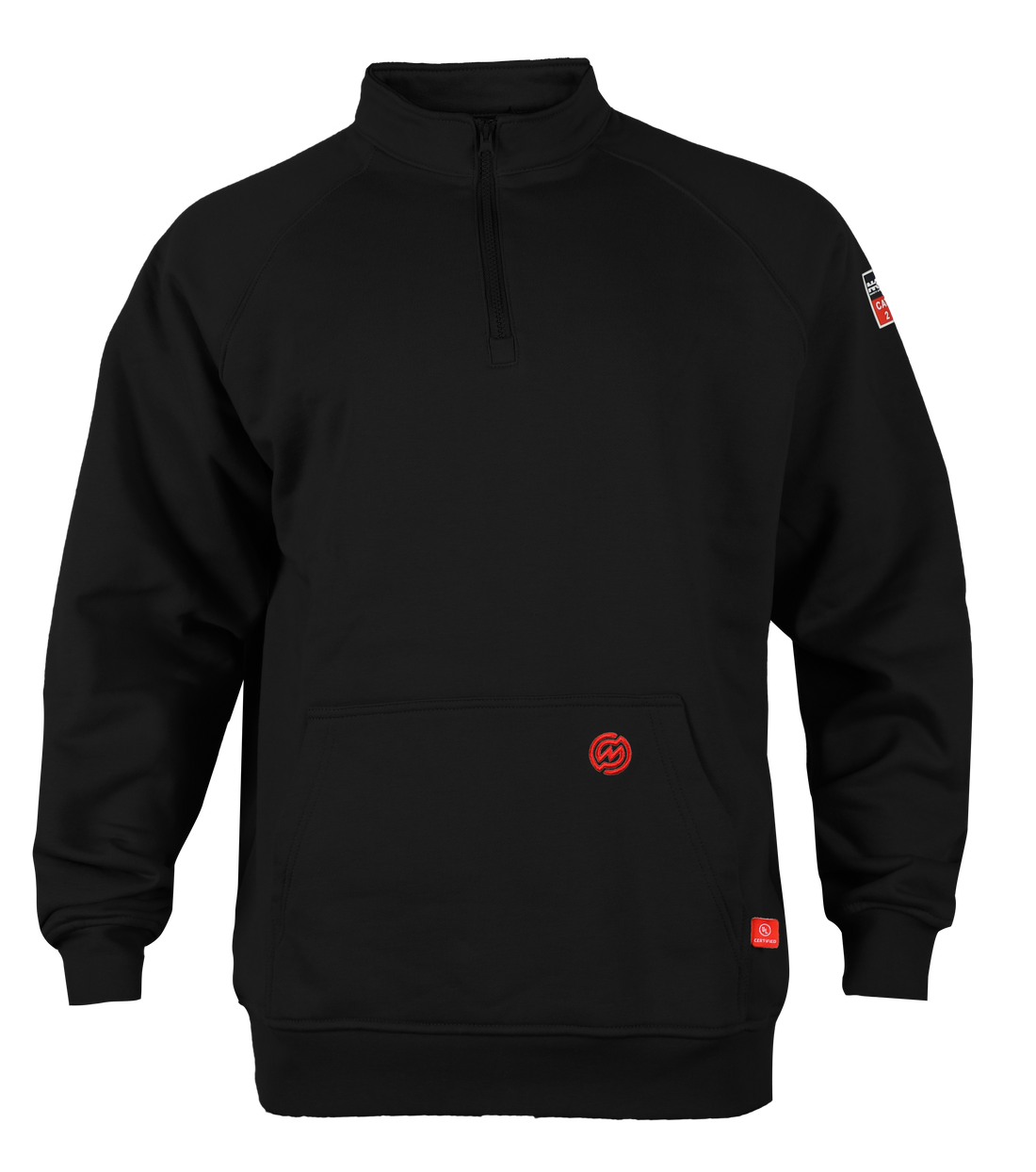 NKE FR 1/4 ZIP SWEATSHIRT - BLACK