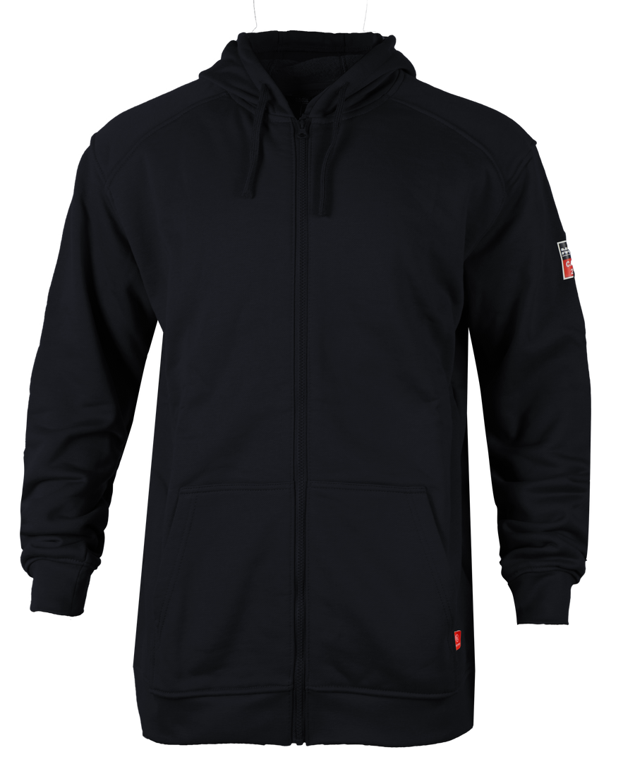 NKE FR FULL ZIPPER HOODIE - BLACK