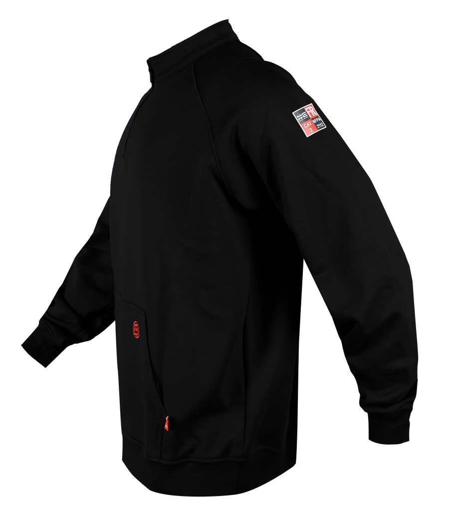 NKE FR 1/4 ZIP SWEATSHIRT - BLACK