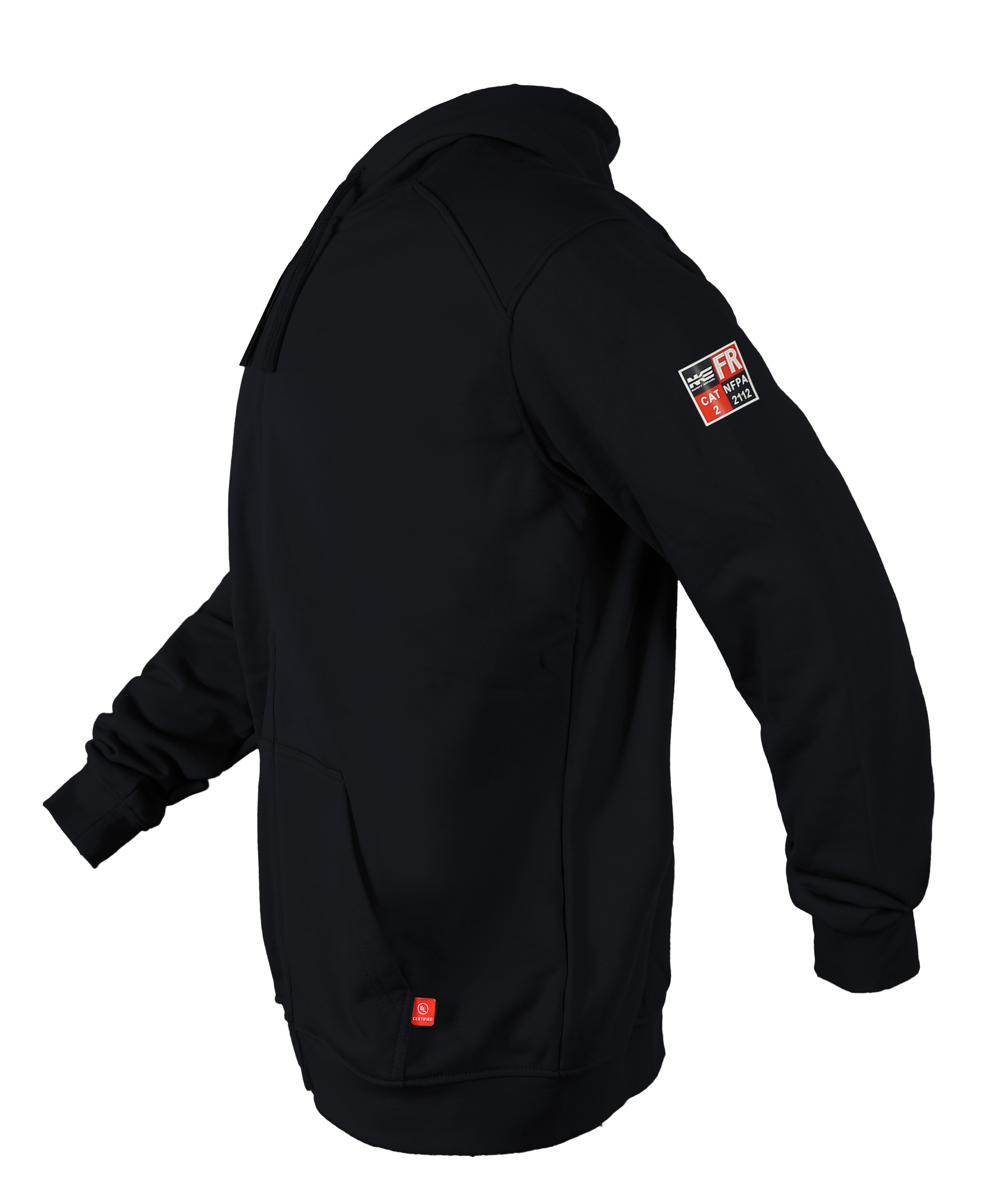 NKE FR FULL ZIPPER HOODIE - BLACK