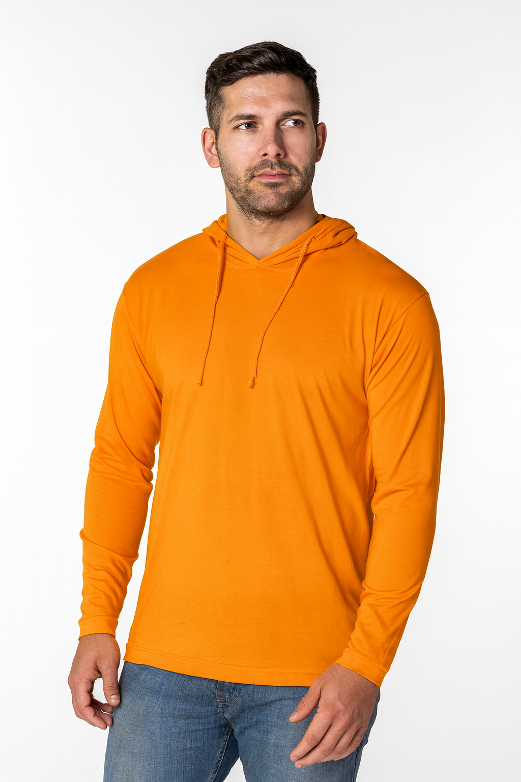 NKE HI-VIS LIGHTWEIGHТ HOODED TEE - ORANGE