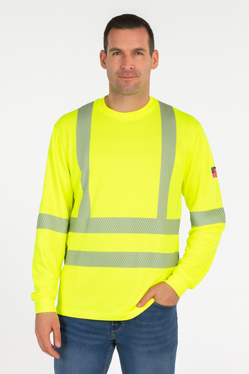 NKE FR HI-VIS LONG SLEEVE TEE