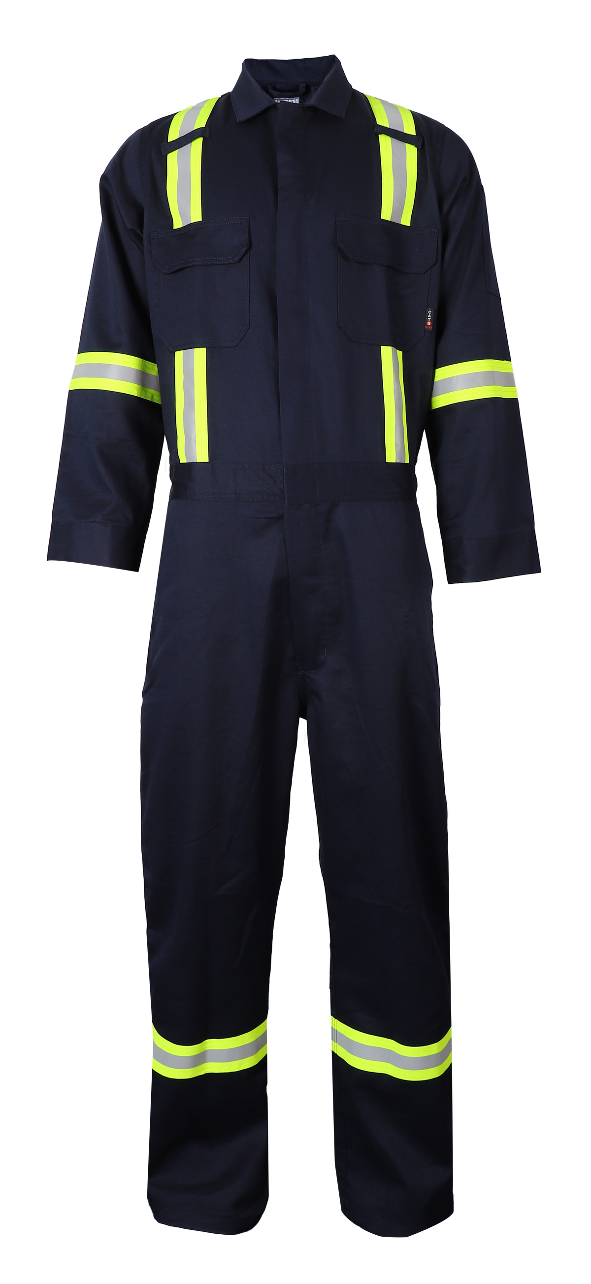 NKE FR REFLECTPRO TAPED COVERALL - NAVY