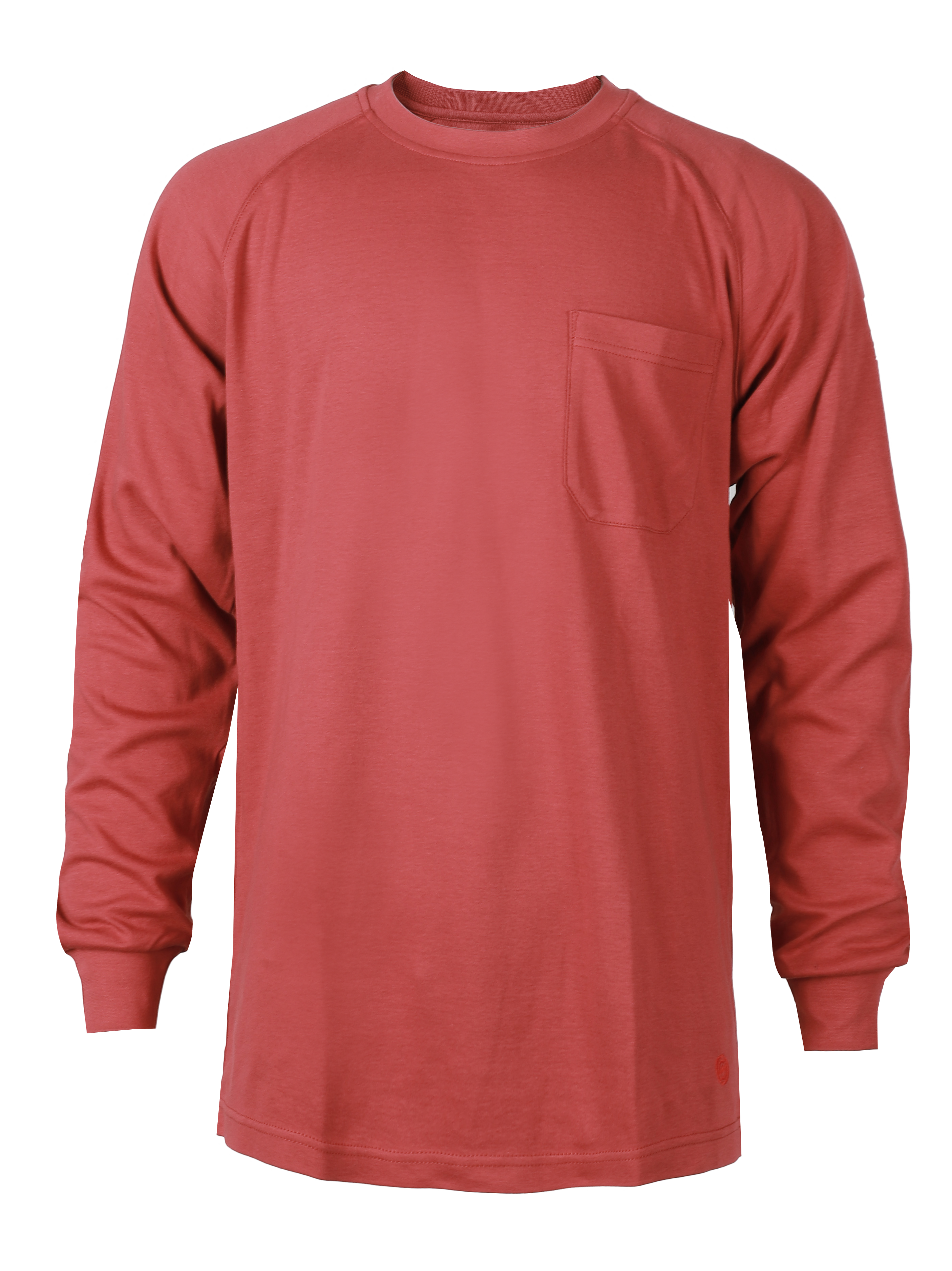 NKE FR LONG SLEEVE T-SHIRT - BURGUNDY