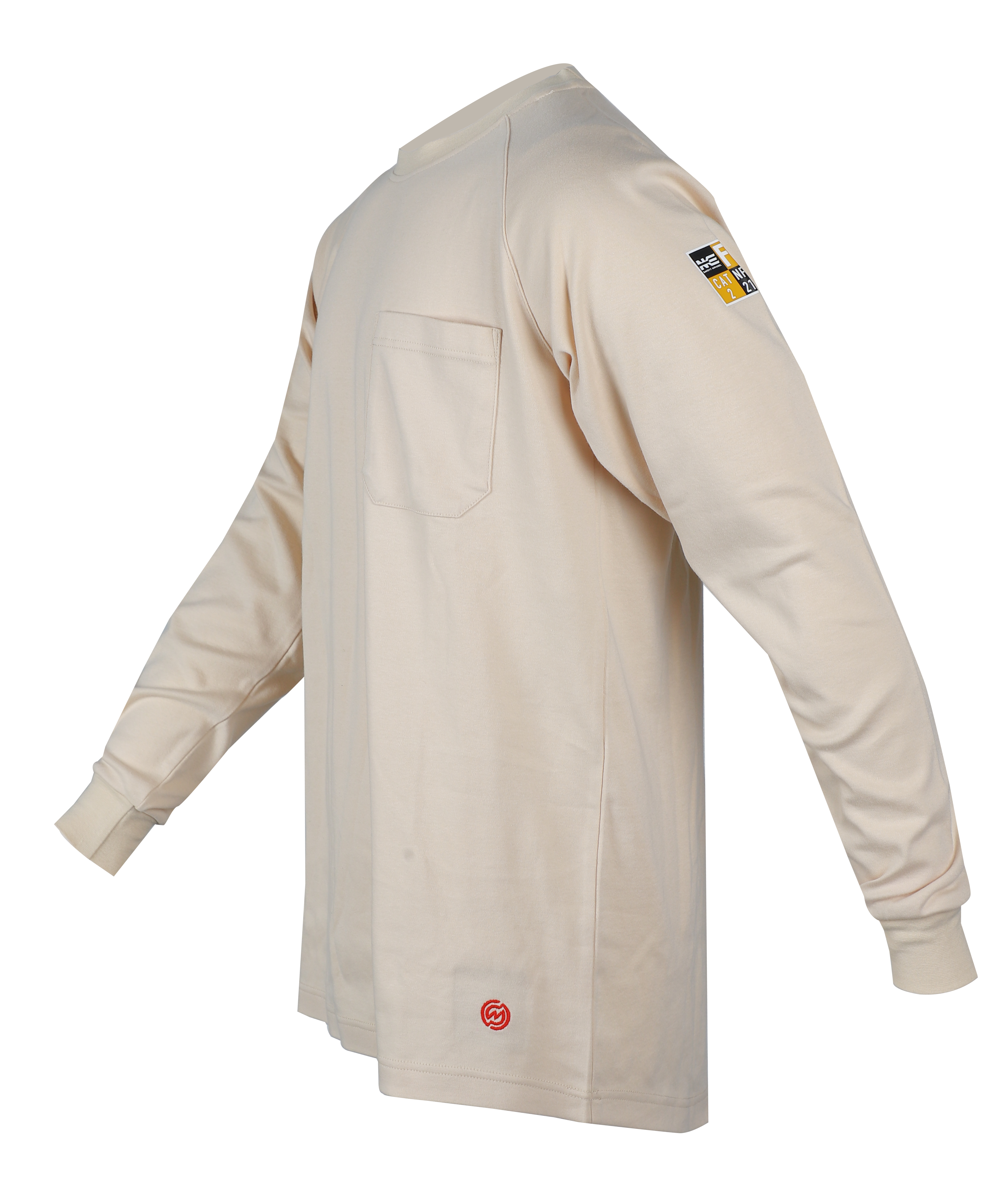 NKE FR LONG SLEEVE T-SHIRT - SAND