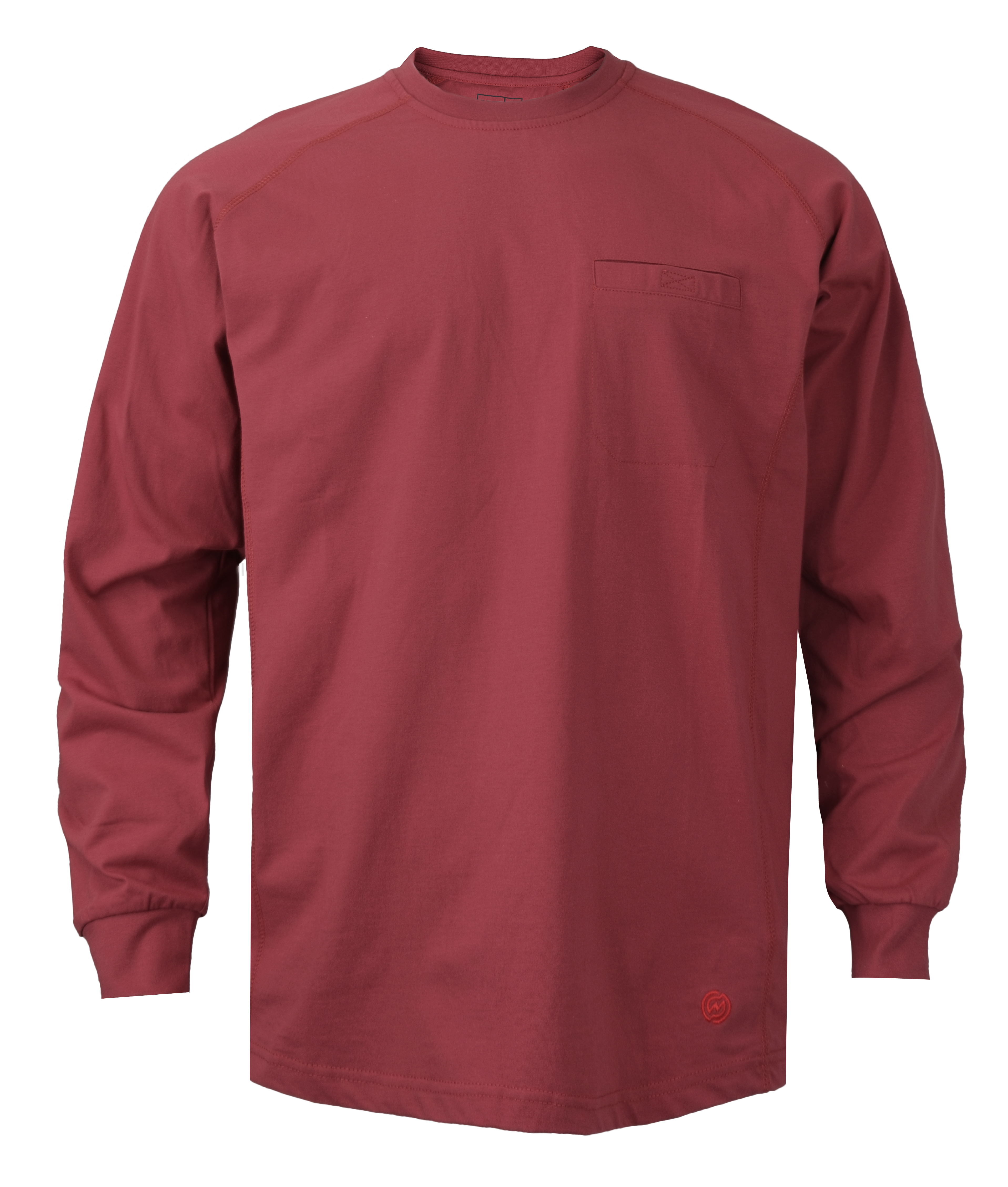 NKE FR LIGHTWEIGHT CREWNECK TEE - BURGUNDY