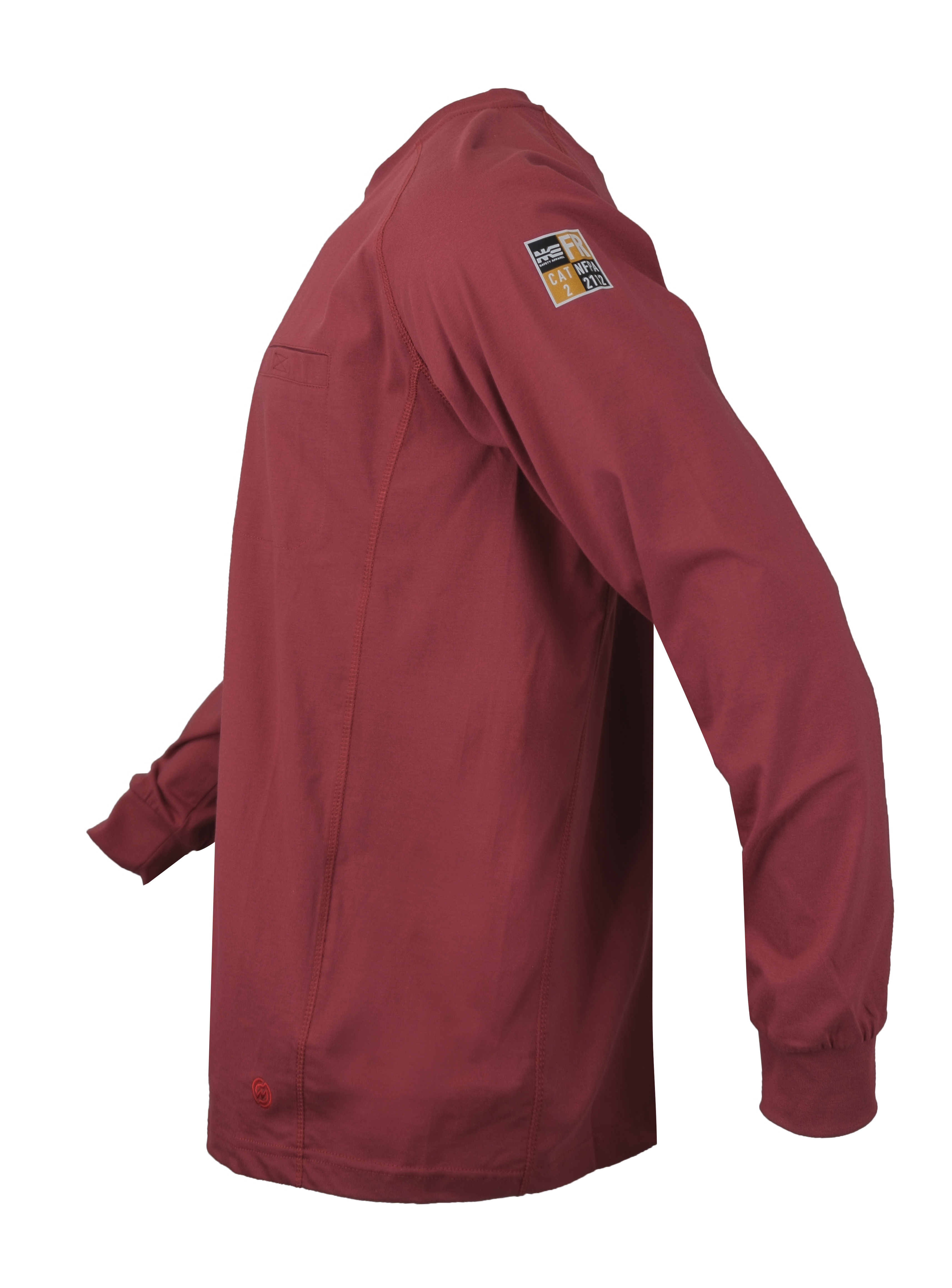NKE FR LIGHTWEIGHT CREWNECK TEE - BURGUNDY