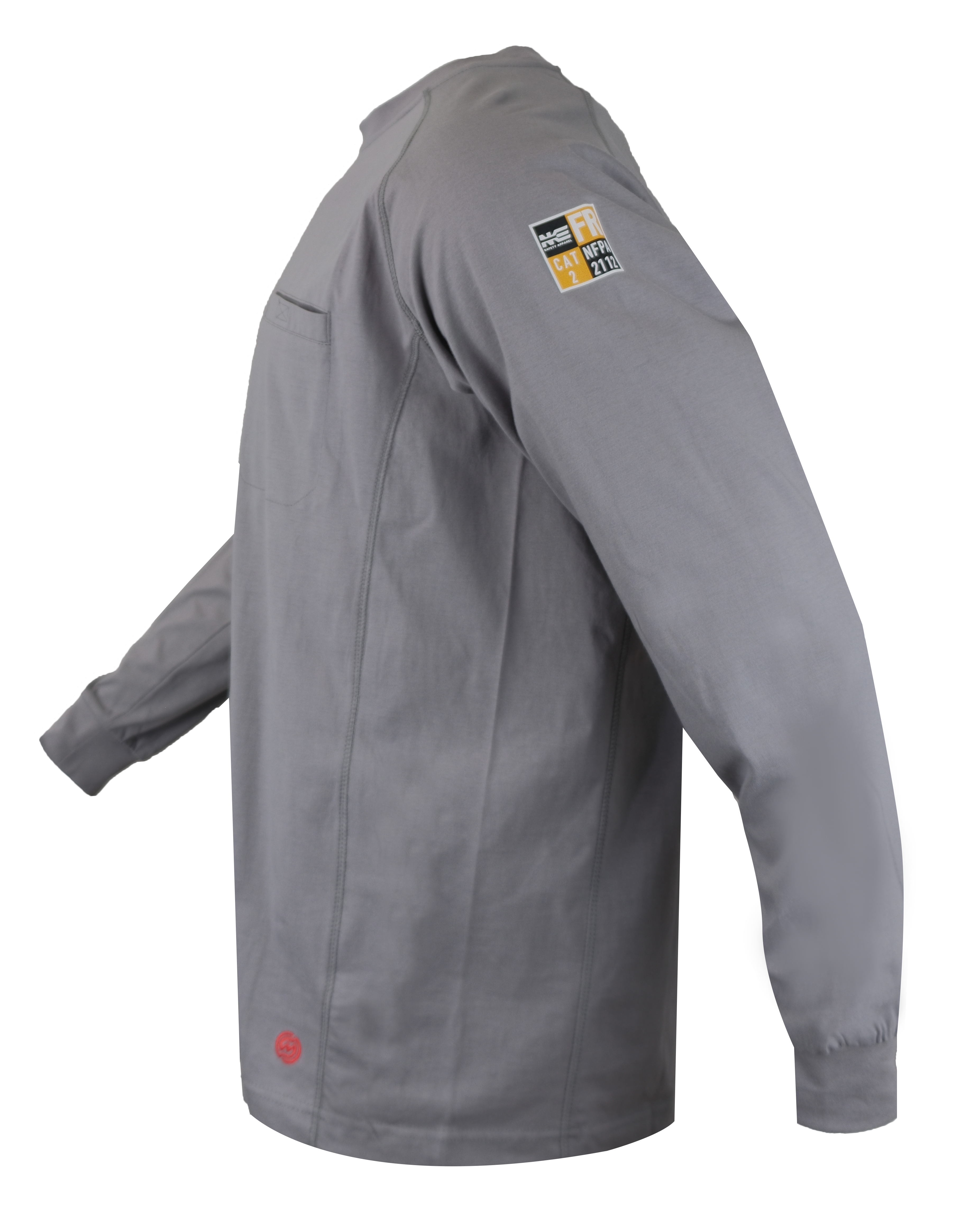 NKE FR LIGHTWEIGHT CREWNECK TEE - GREY