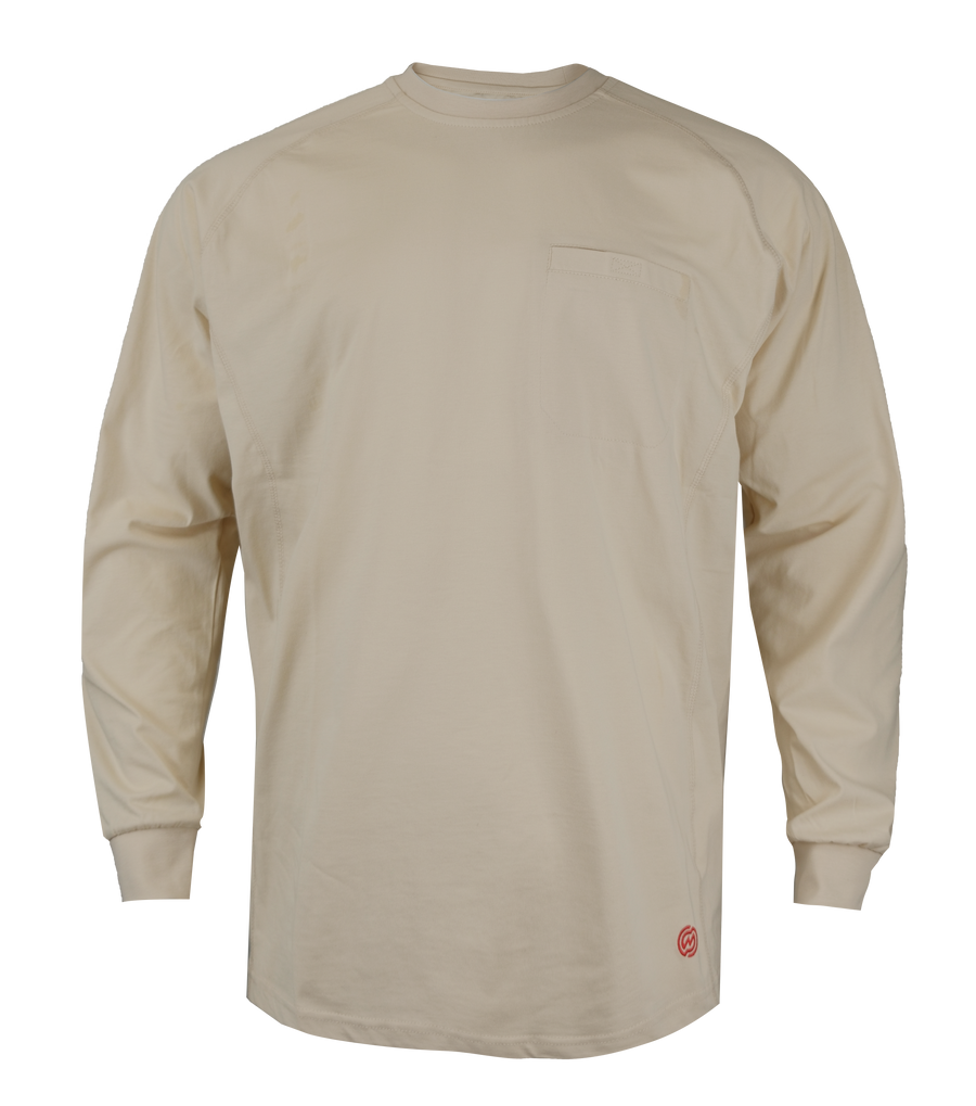 NKE FR LIGHTWEIGHT CREWNECK TEE - SAND