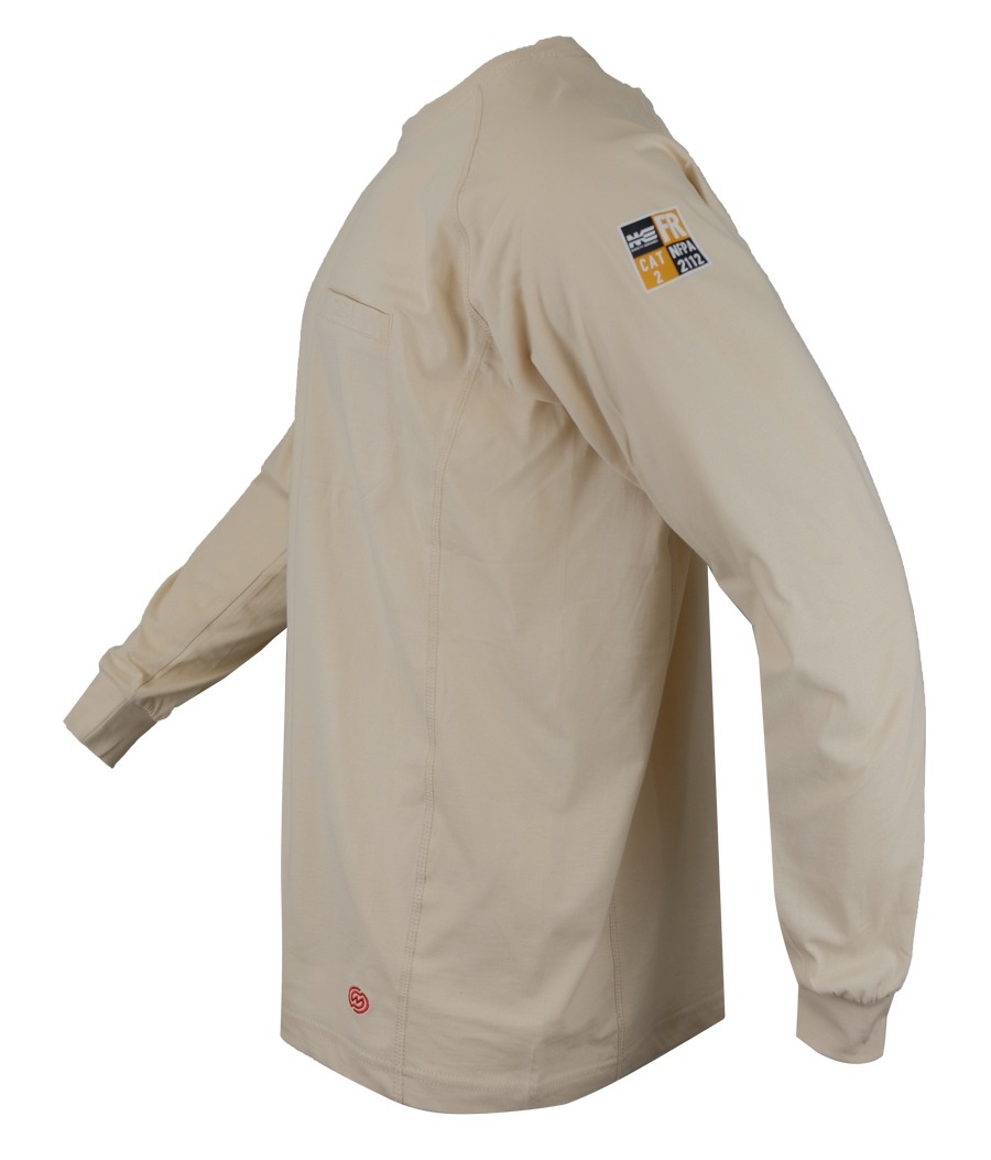 NKE FR LIGHTWEIGHT CREWNECK TEE - SAND