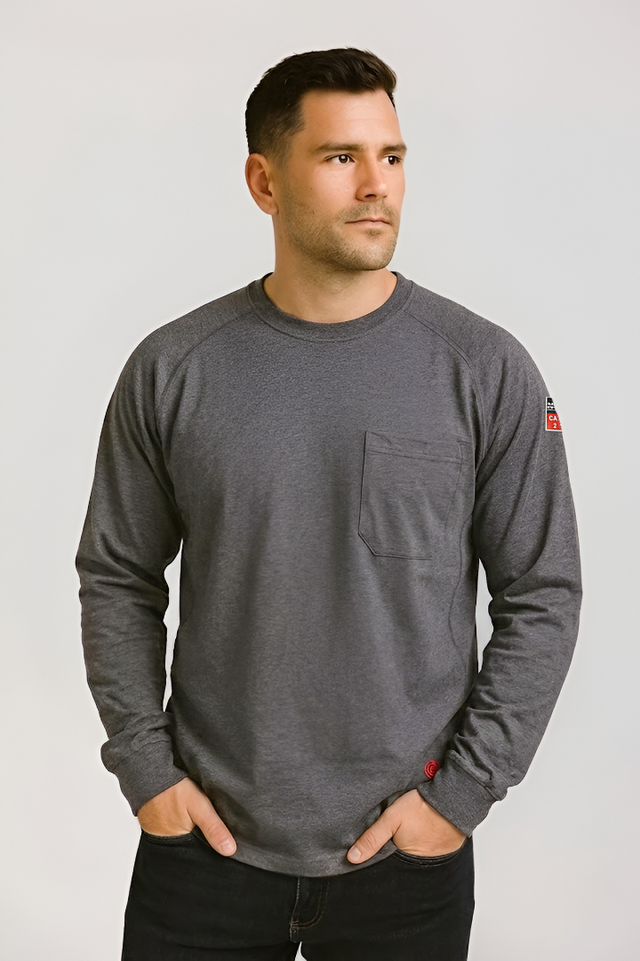 NKE FR LIGHTWEIGHT FLEX TEE - CHARCOAL GREY