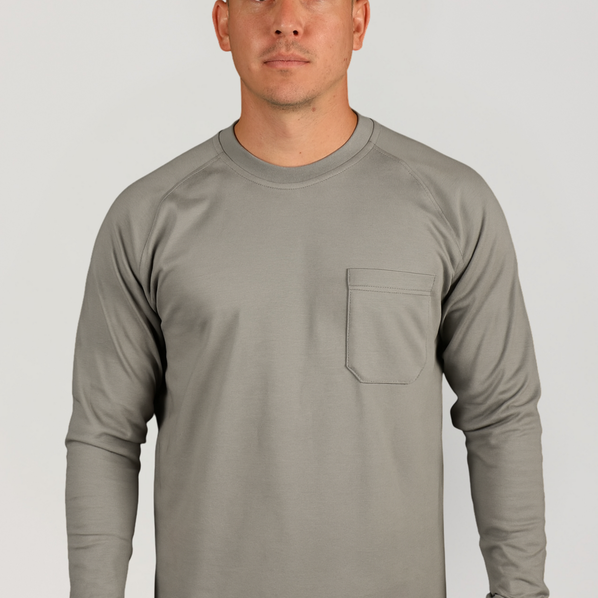 NKE FR LONG SLEEVE T-SHIRT - GREY