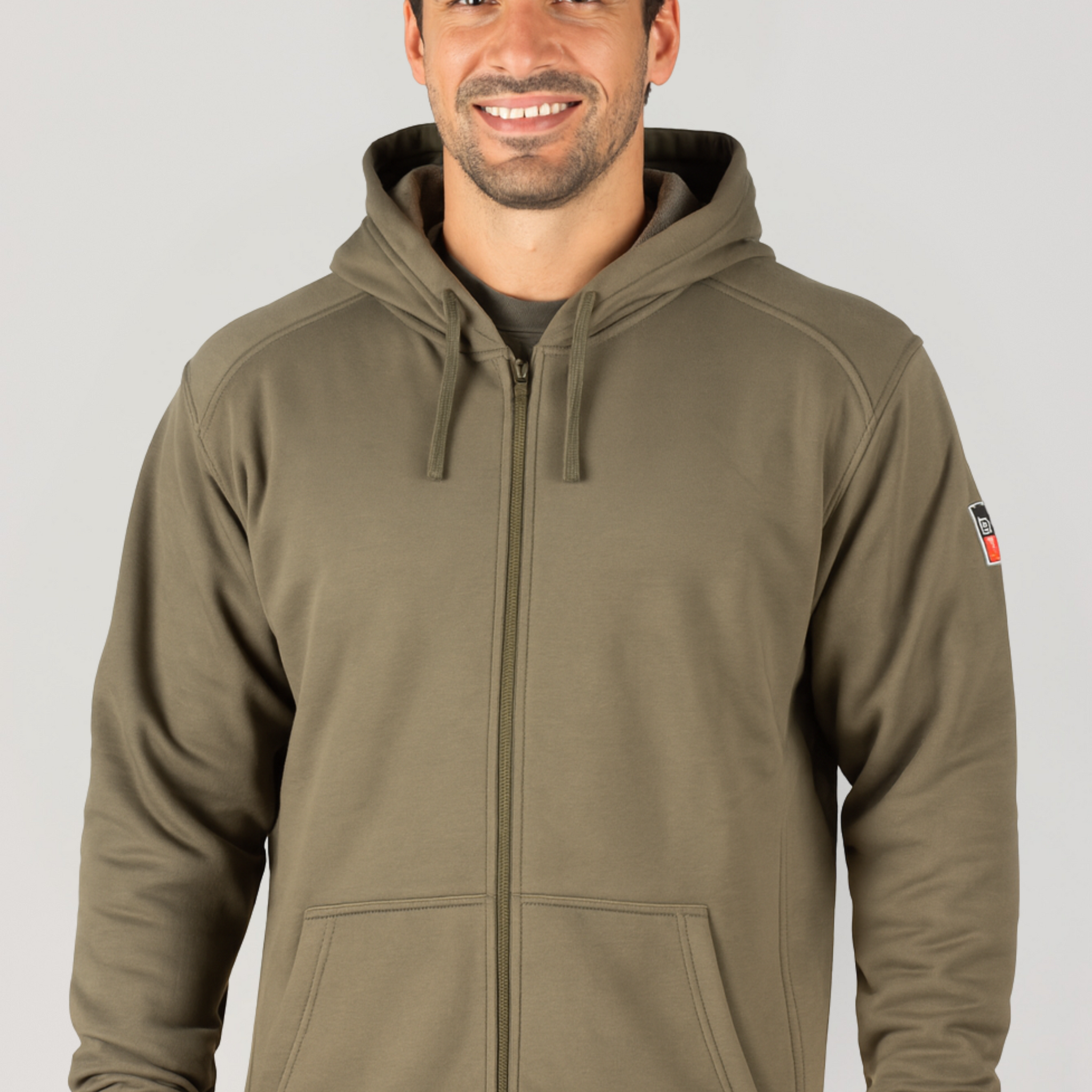 NKE FR FULL ZIPPER HOODIE - OD GREEN
