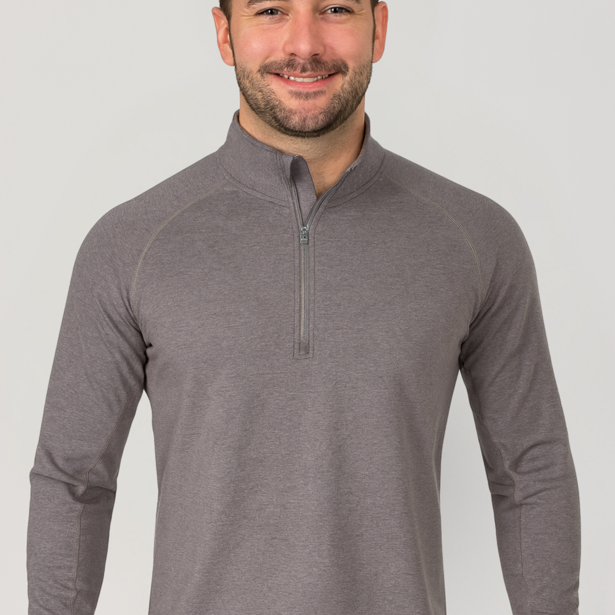 NKE FR LIGHTWEIGHT FLEX 1/4 ZIP SWEATSHIRT - CHARCOAL GREY