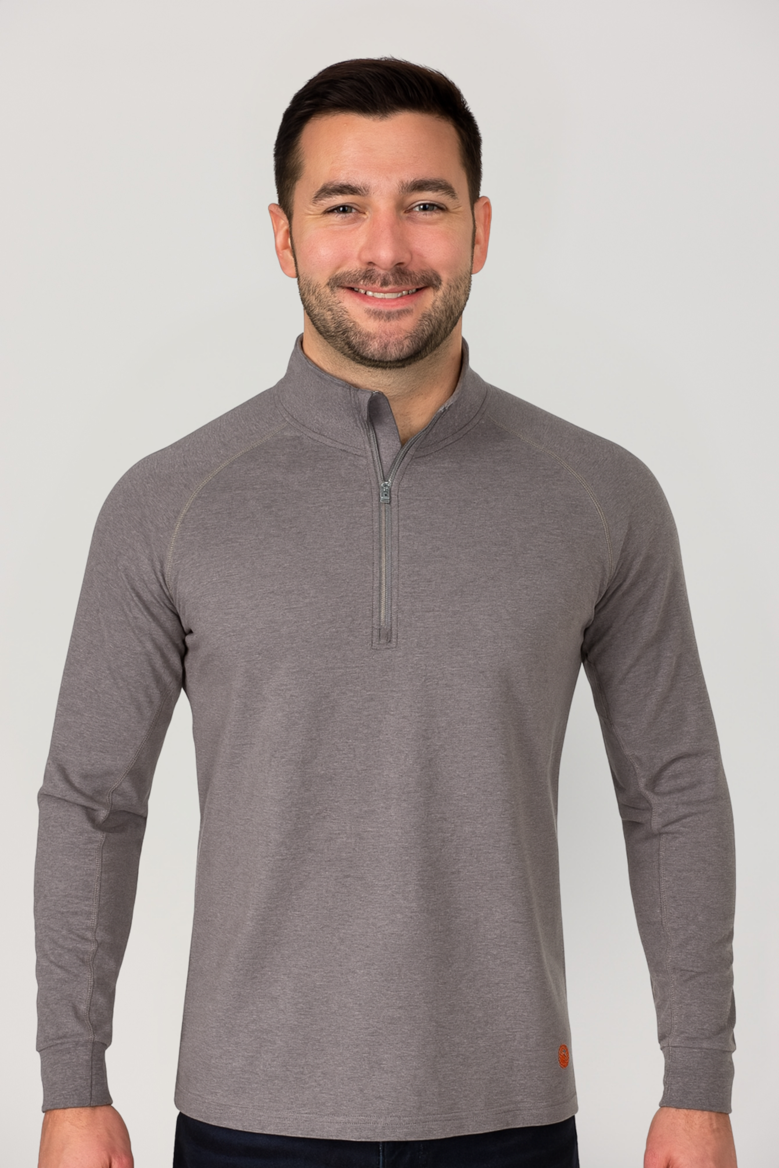 NKE FR LIGHTWEIGHT FLEX 1/4 ZIP SWEATSHIRT - CHARCOAL GREY