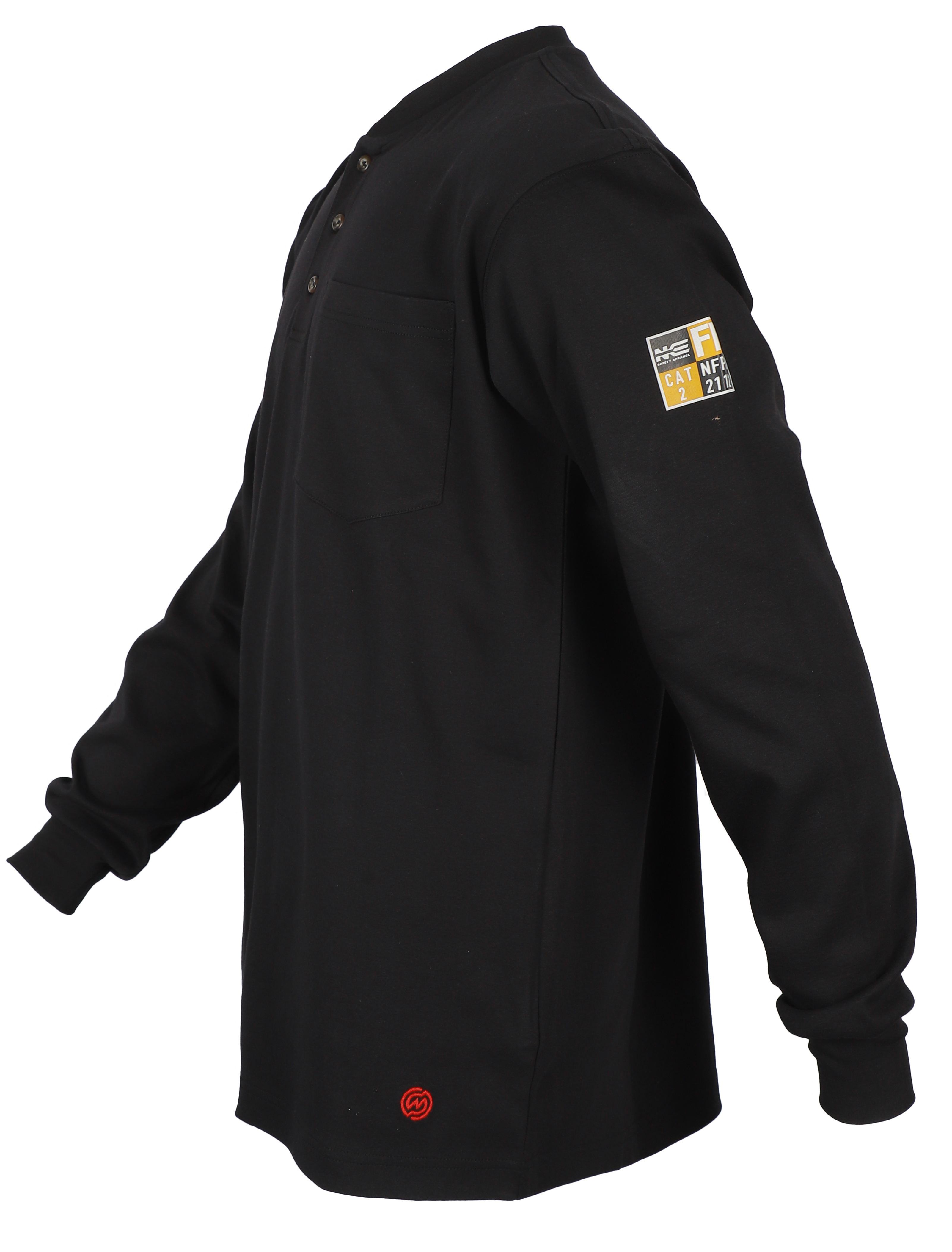 NKE FR HENLEY - BLACK