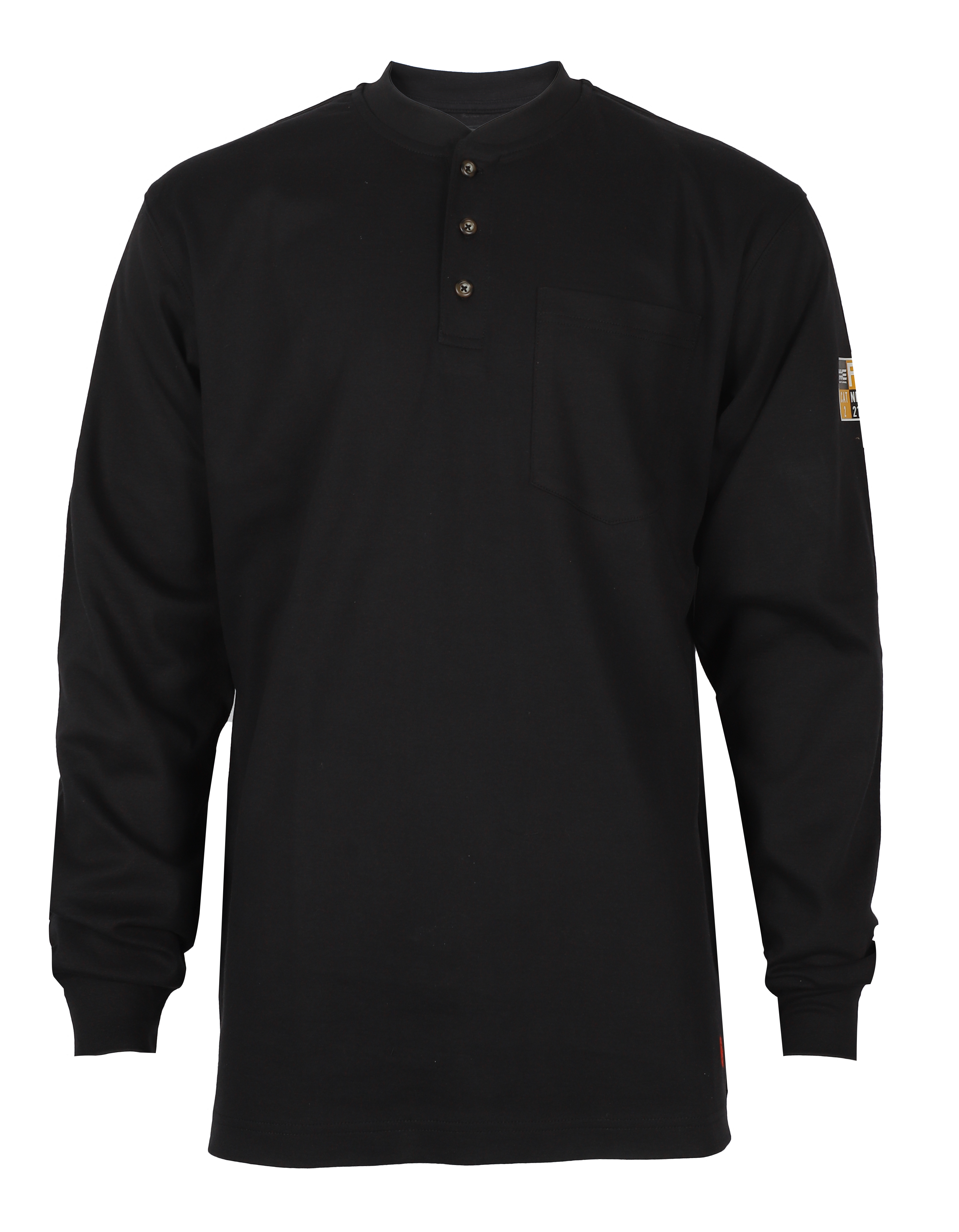 NKE FR HENLEY - BLACK