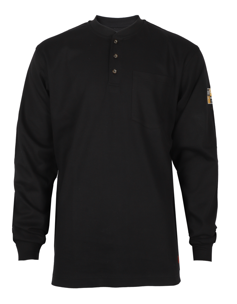 NKE FR HENLEY - BLACK