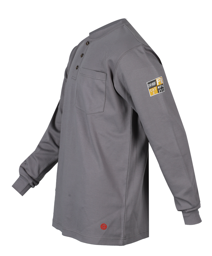 NKE FR HENLEY - GREY
