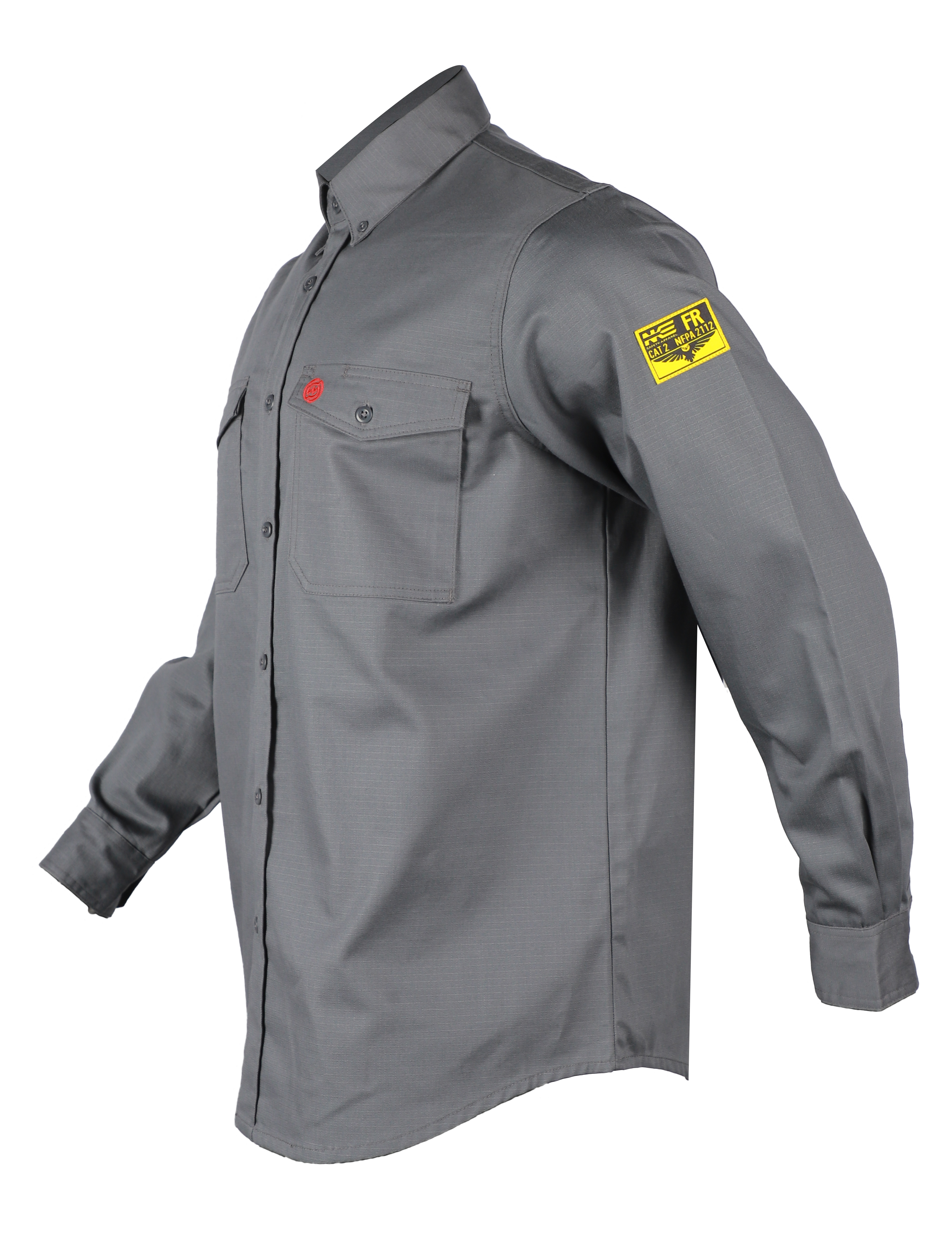 NKE FR SHIELD WORK BUTTON SHIRT - GREY