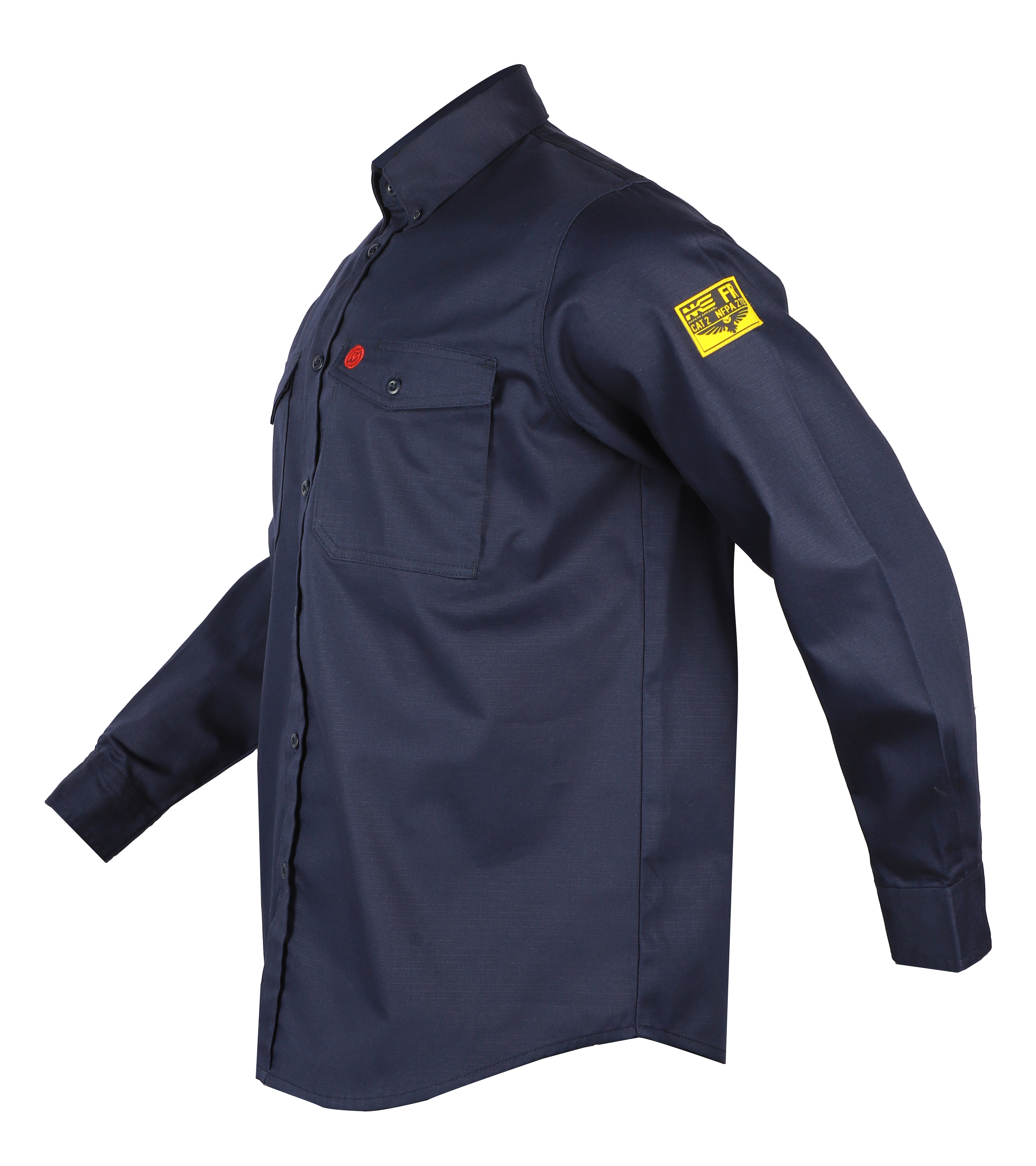 NKE FR SHIELD WORK BUTTON SHIRT - NAVY