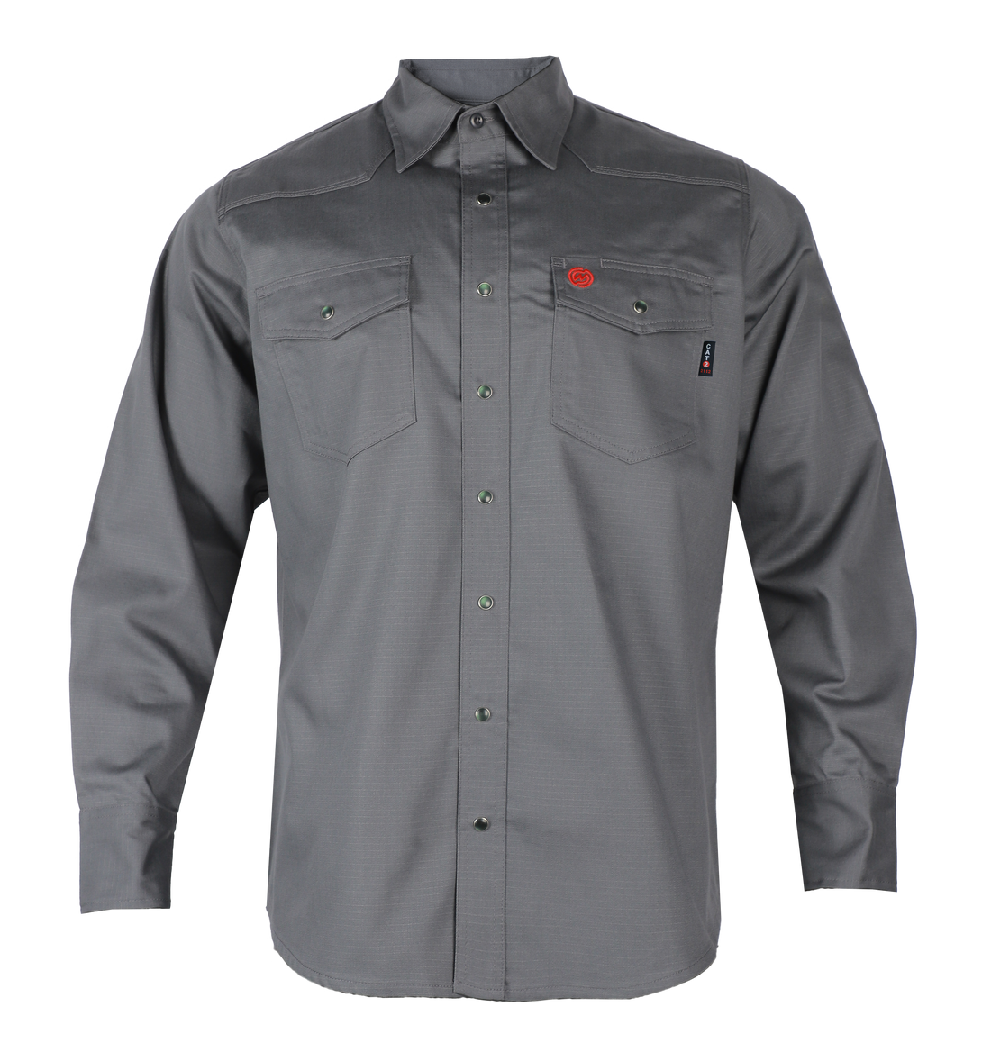 NKE FR EDGE RIPSTOP SNAP SHIRT - GREY