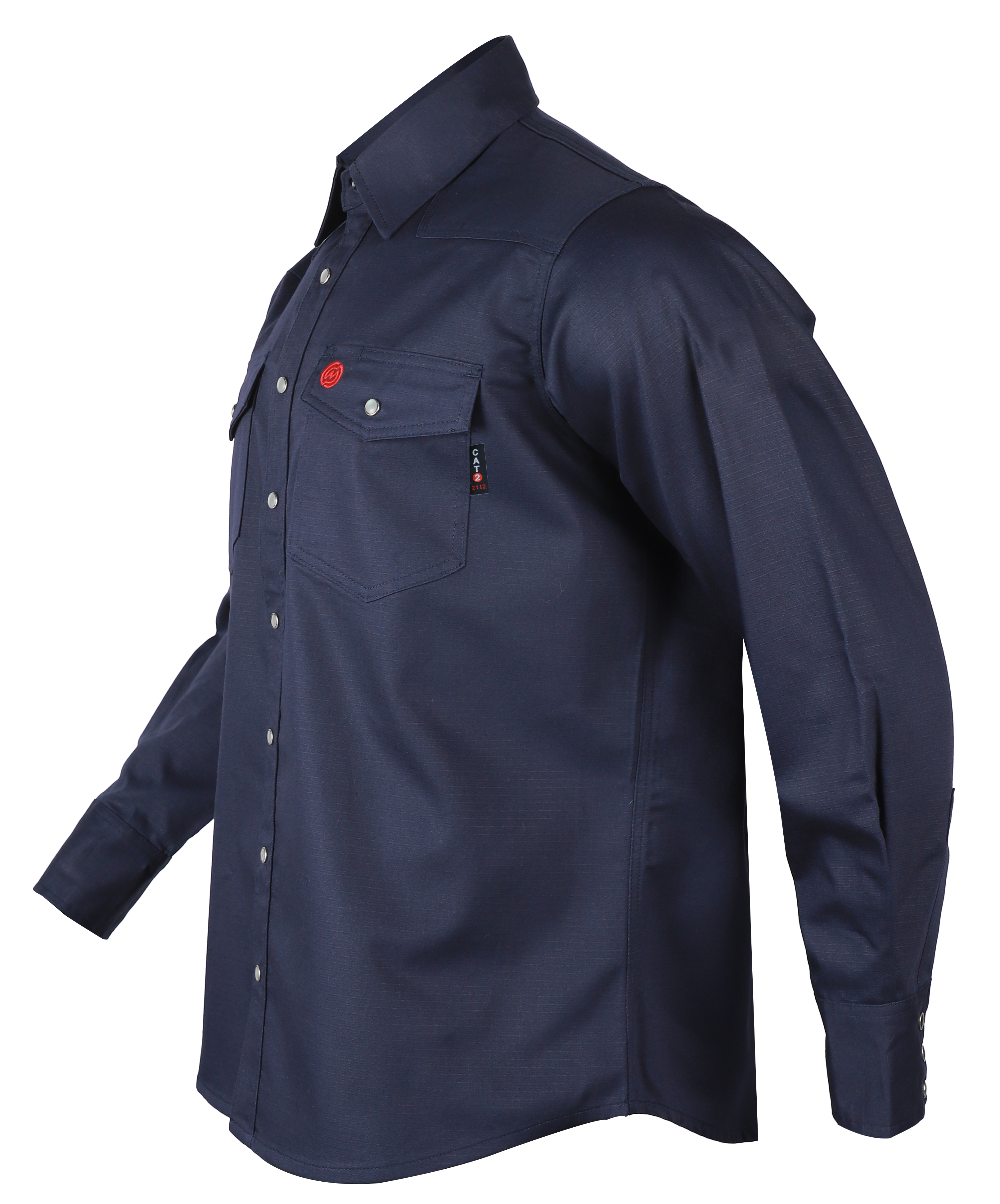 NKE FR EDGE RIPSTOP SNAP SHIRT - NAVY