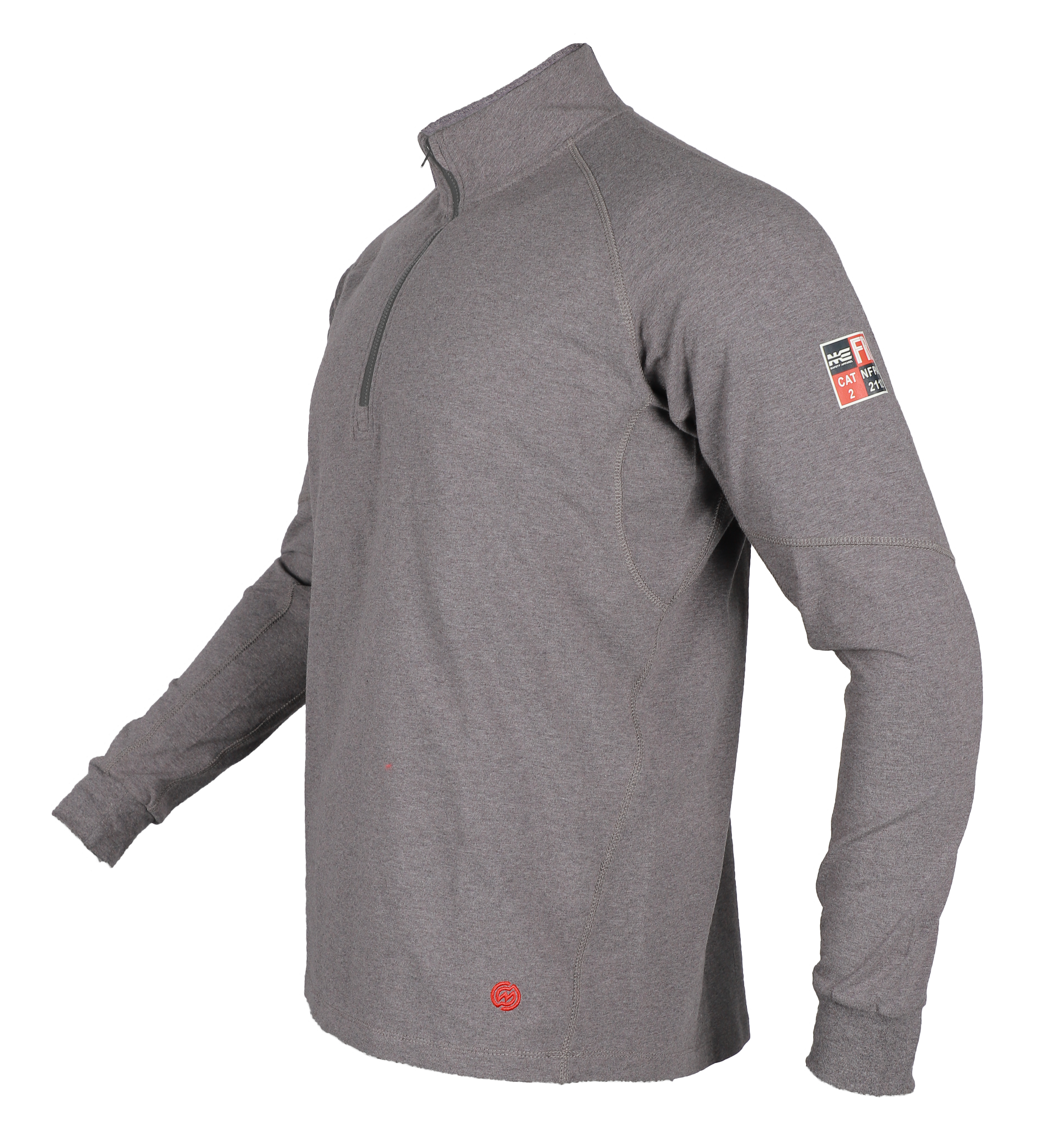 NKE FR LIGHTWEIGHT FLEX 1/4 ZIP SWEATSHIRT - CHARCOAL GREY