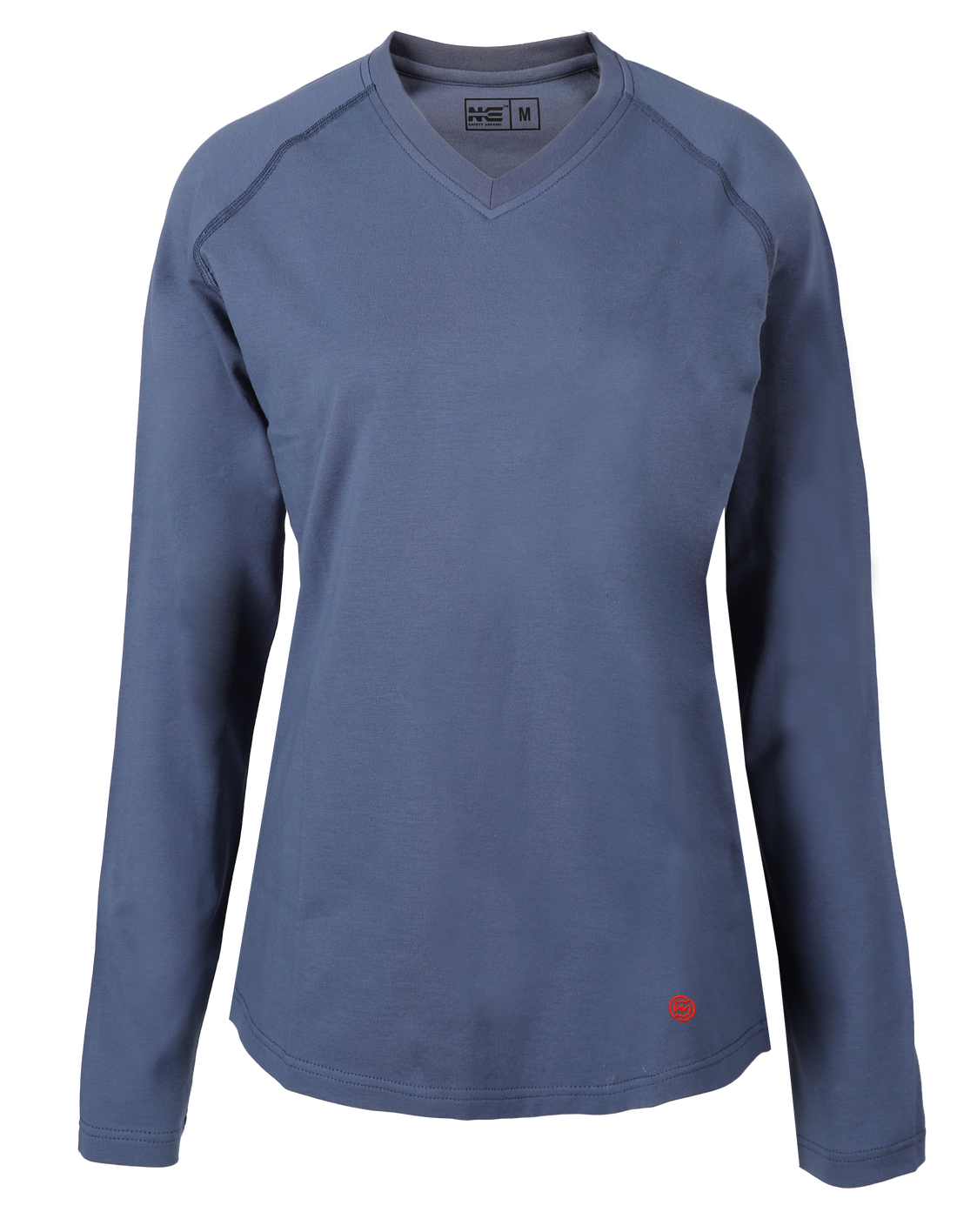NKE FR LADIES V NECK TEE - MIDDLE BLUE