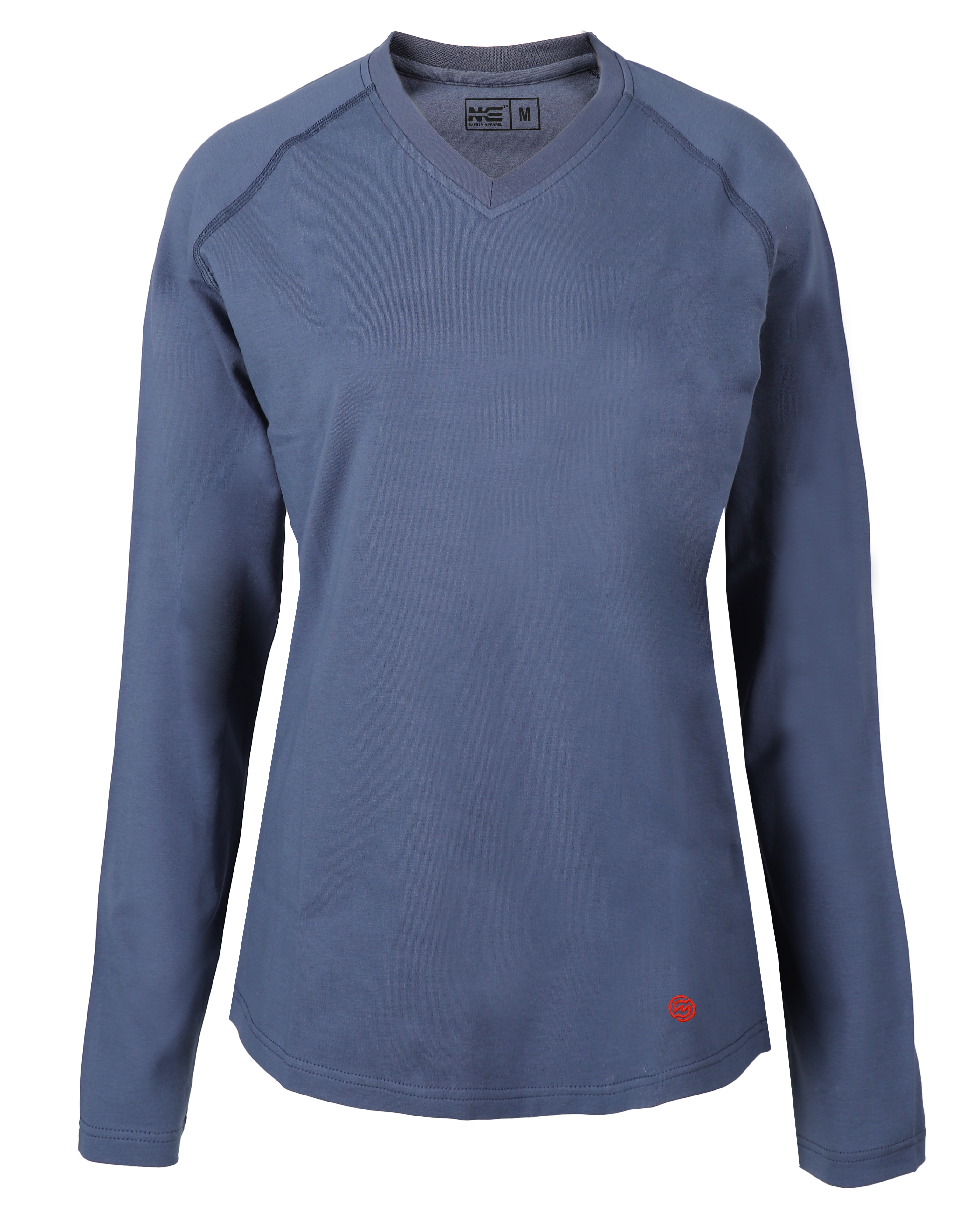 NKE FR LADIES V NECK TEE - MIDDLE BLUE