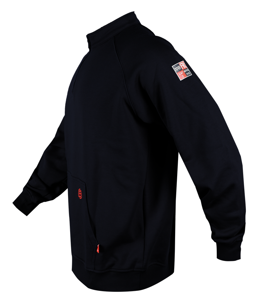 NKE FR 1/4 ZIP SWEATSHIRT - NAVY