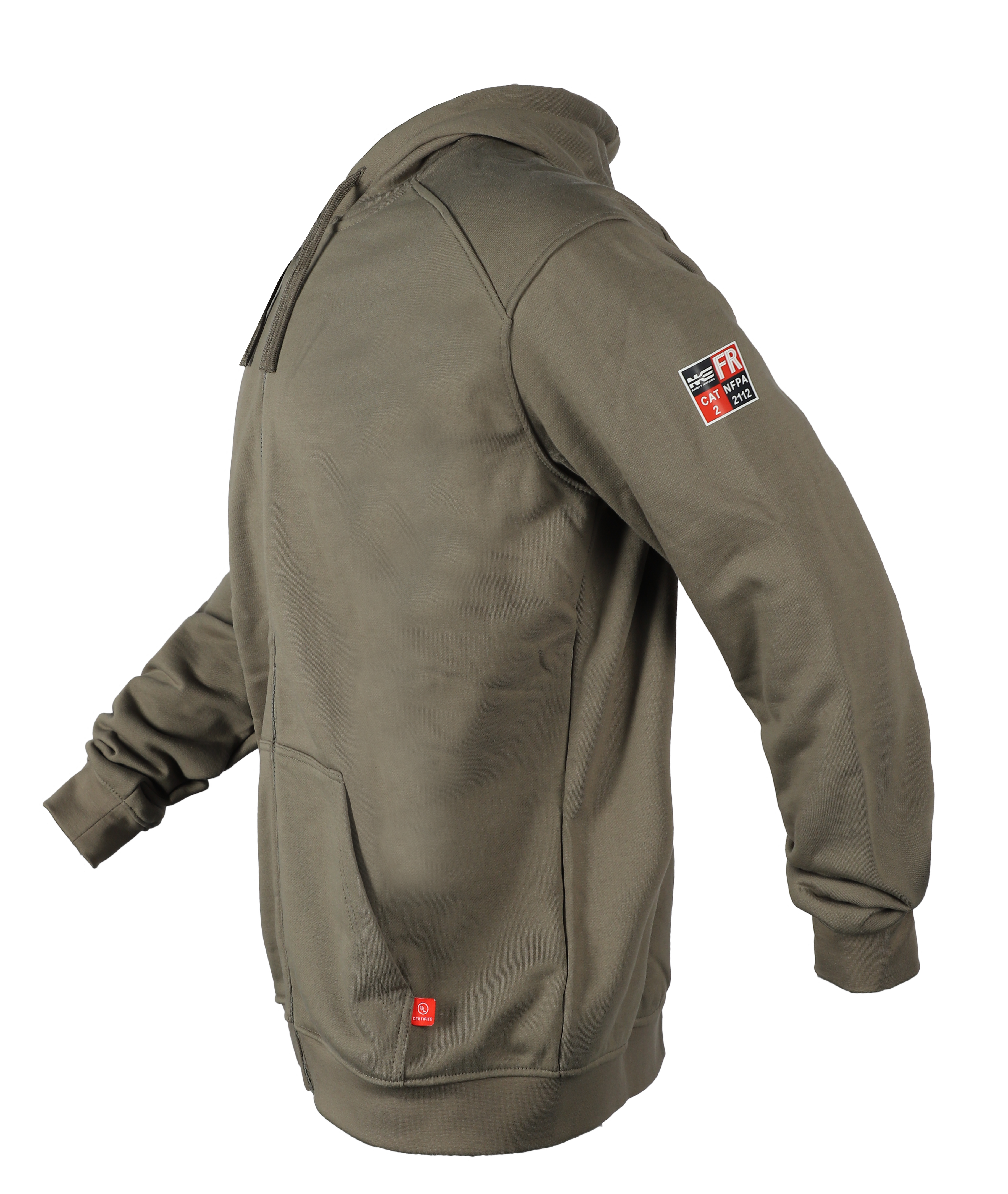 NKE FR FULL ZIPPER HOODIE - OD GREEN